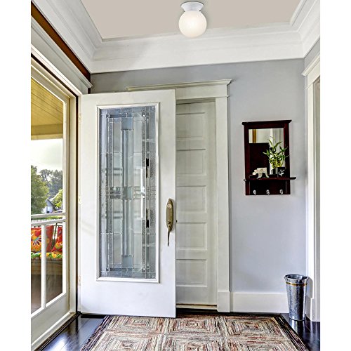 6107000 5-13/16-Inch LED Indoor Flush Mount Ceiling Fixture, White Finish with White Opal Glass Globe