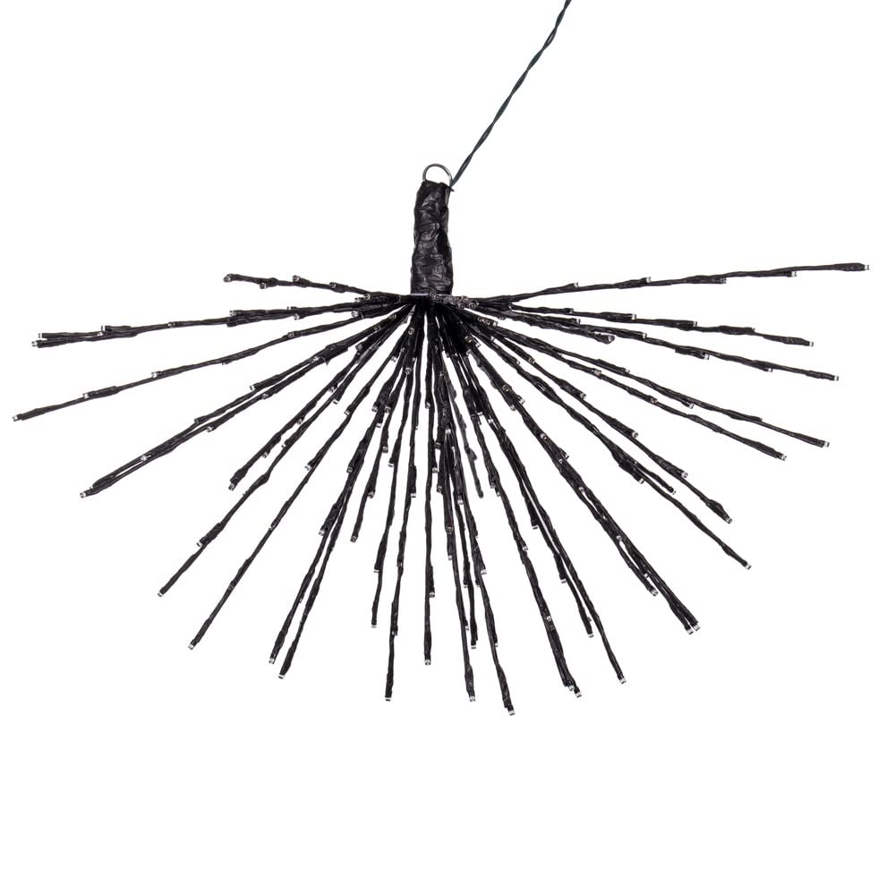 Vickerman 240Lt x 32&quot; Black Starburst Warm White 5mm LED Lights.