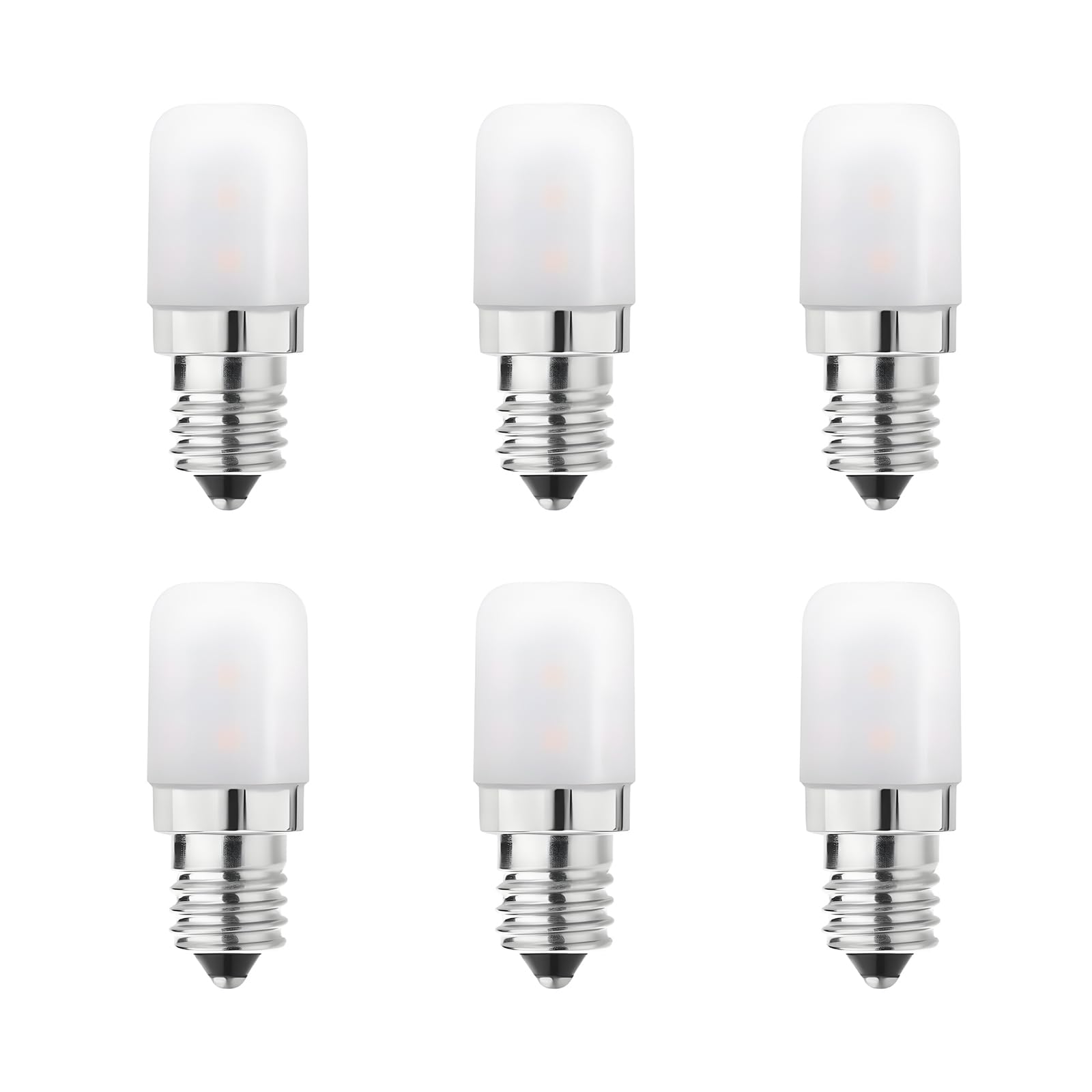 Makergroup E12 Led Light Bulbs For Dryer Refrigerator Water Dispenser Night Light Bulb C7 Candelabra Base Bulbs 120V 2W Cool Whi
