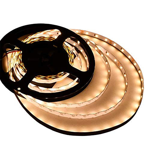 Ledwholesalers Ul 16.4-Ft Flexible Led Light Strip With 300Xsmd2835 12-Volt 24-Watt, Warm White 3000K, 20105Ww-30K