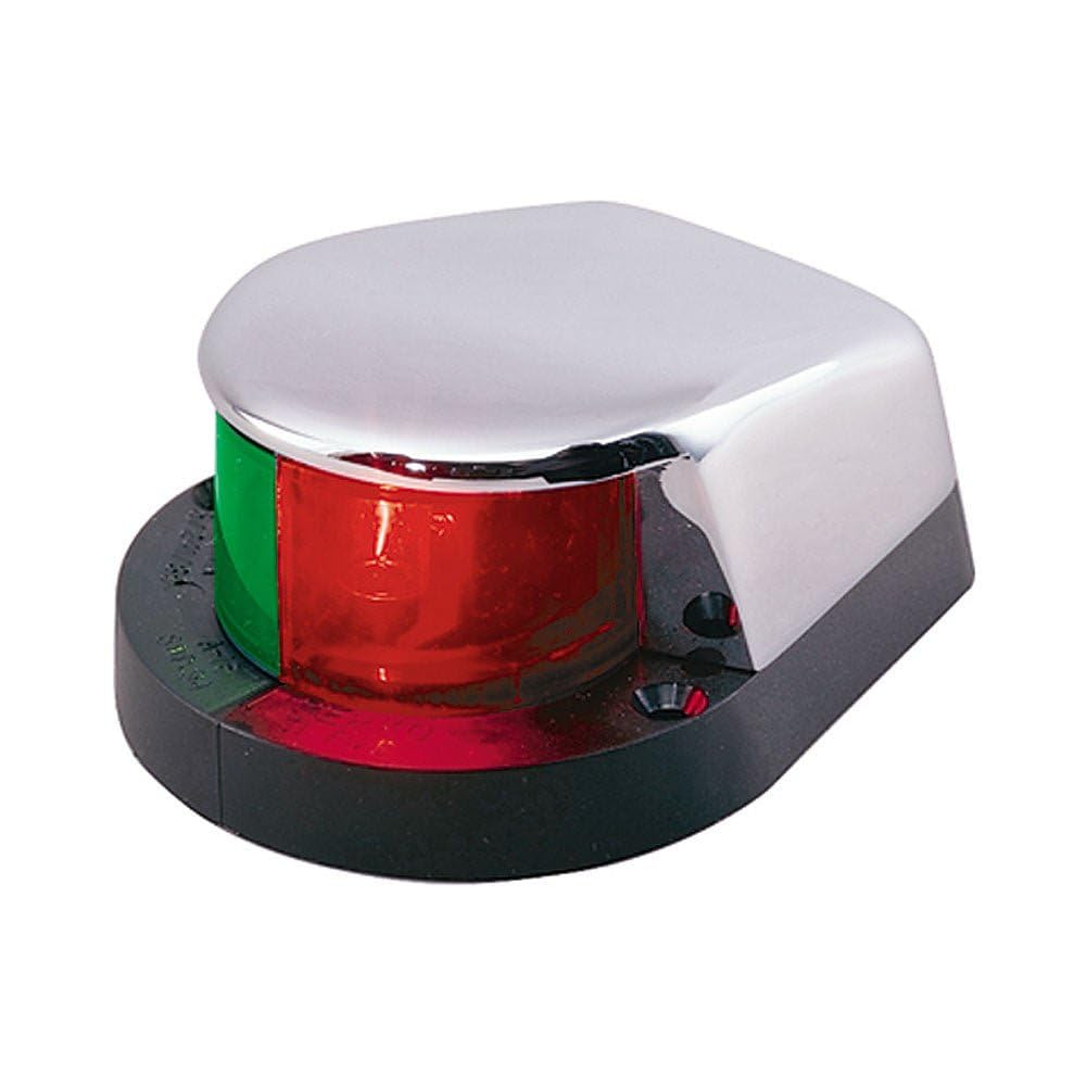 Perko 12V Bi-Color Bow Light, Chrome Plated Top, Black Base, Extra Large, Model 1310DP0CHR, Made in The USA