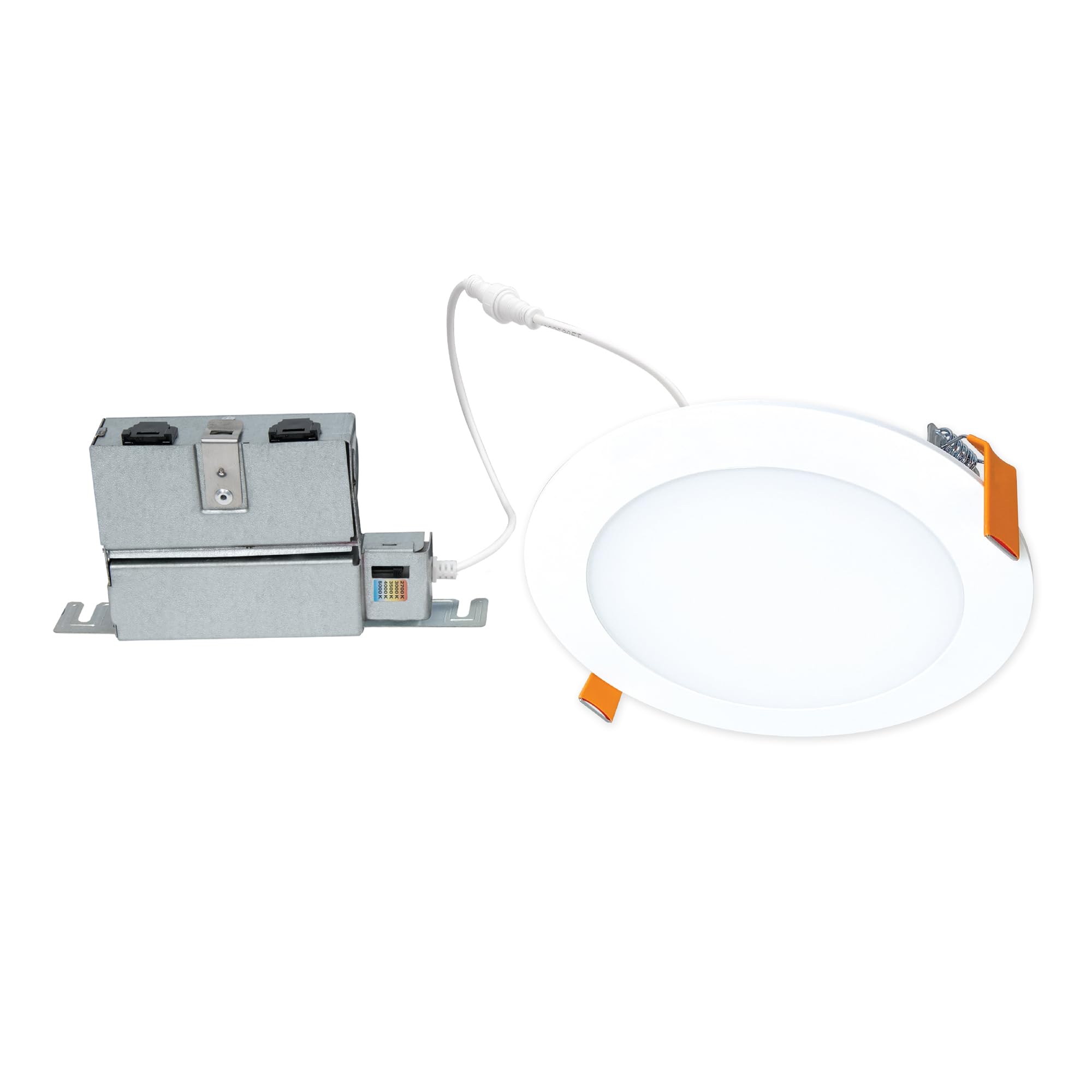 HALO HLBPH 6 inch Canless Recessed Downlight w/Remote Driver/Junction Box Integrated LED Kit Selectable 2700K, 3000K, 3500K, 400