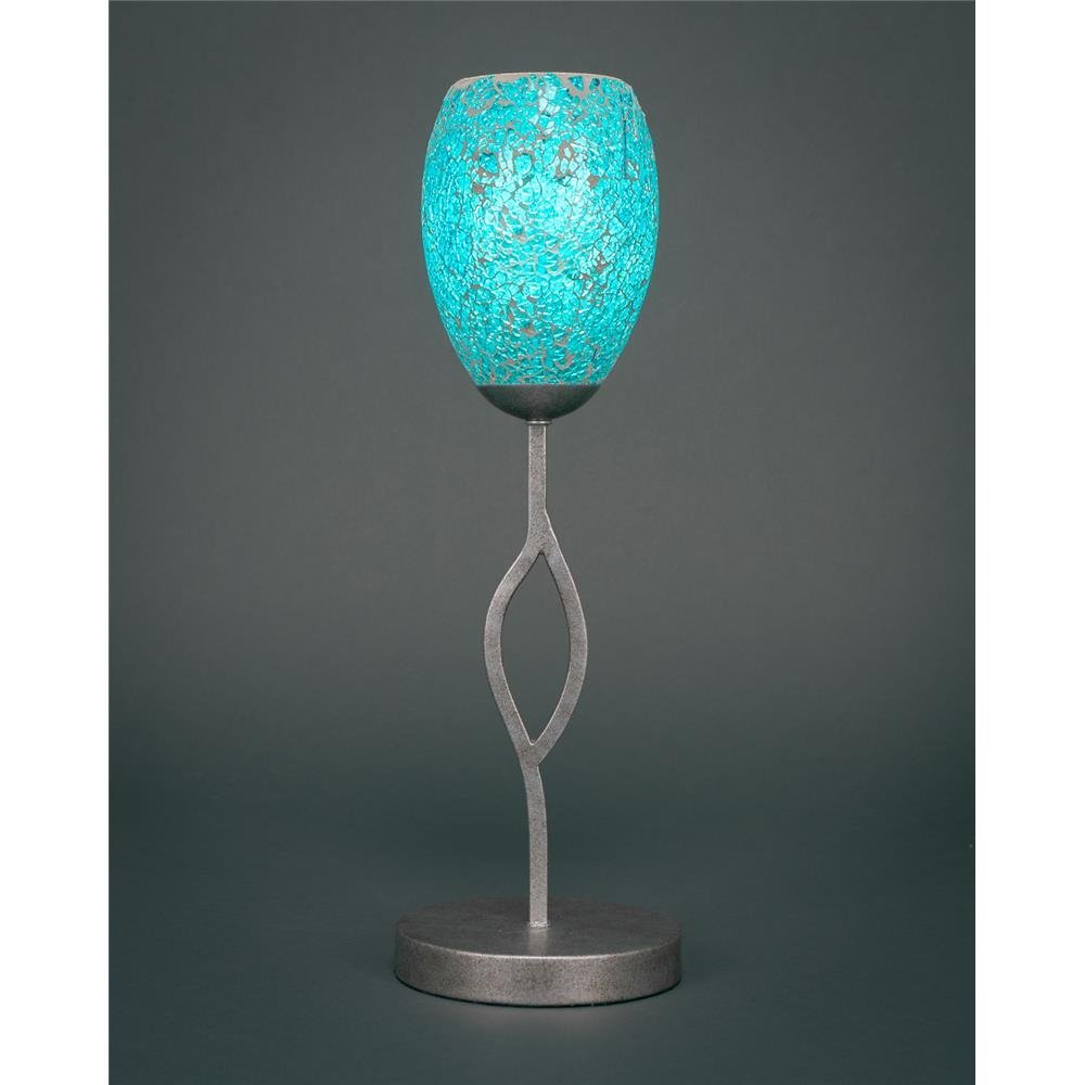Toltec Lighting Revo 1 Light Table Lamp In Aged Silver (140-As-5055)