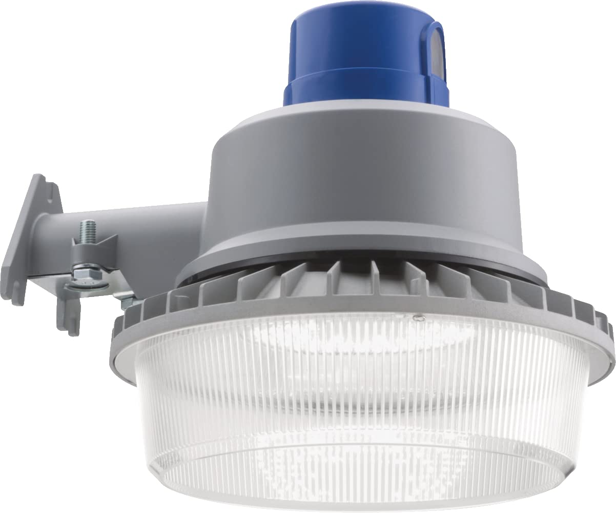 Lithonia Lighting Outdoor BGR P2 LED Security Light, 4000K, Gray, Metal, Dusk-to-Dawn, Model BGR LED P1 40K MVOLT PER DNA M