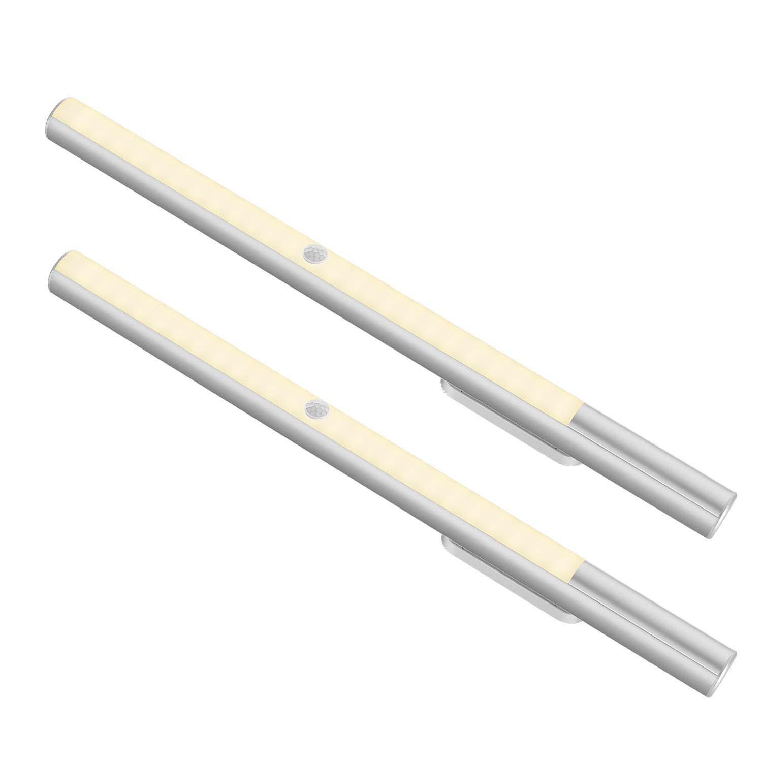 Alivation Led Under Cabinet Lighting, Motion Activated, Rechargeable, 4000K, 2 Pack