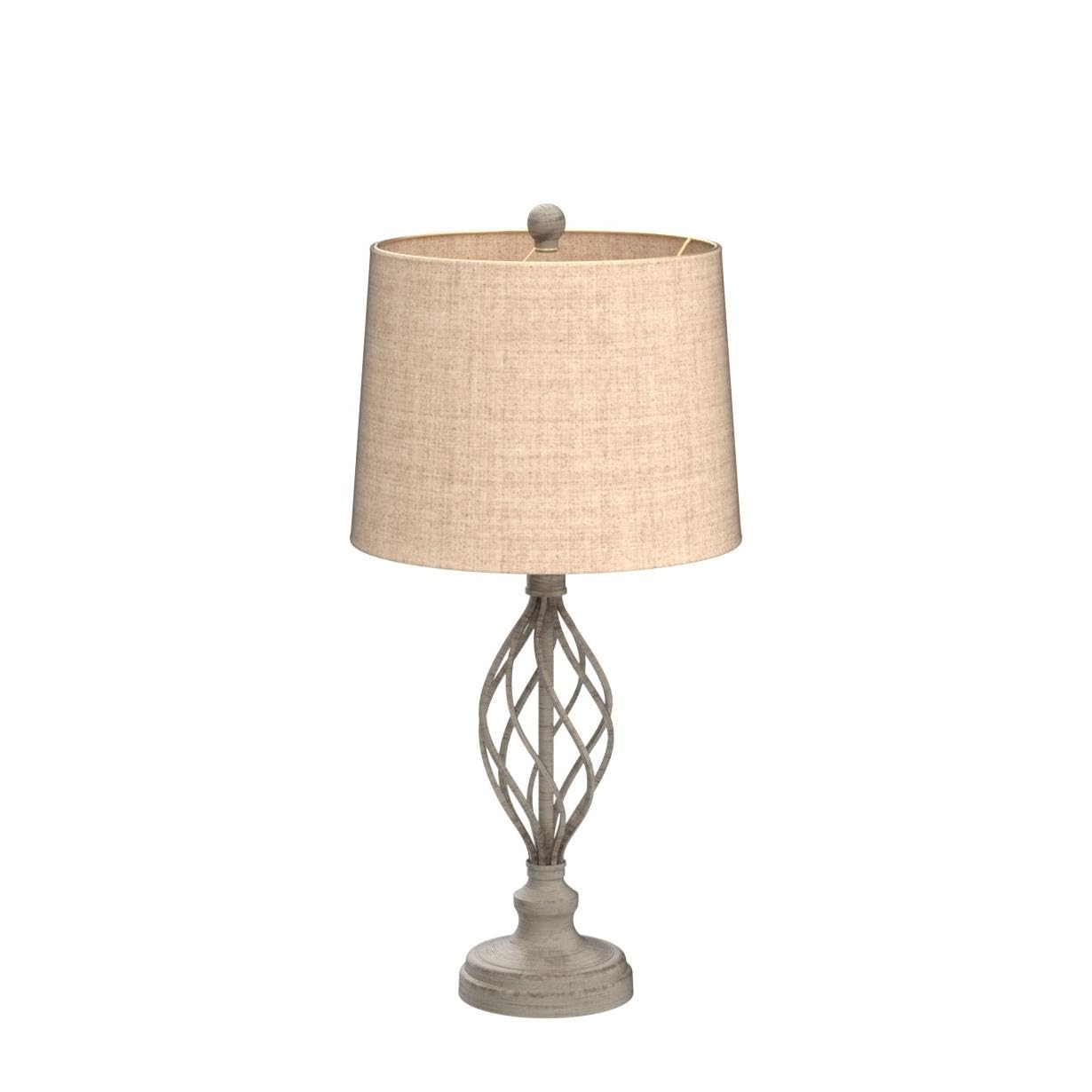 Franklin Iron Works 28" Annie Modern Industrial Table Lamps Set of 2, Weathered Sand with Cream Drum Shade for Bedroom, Living Room, Office