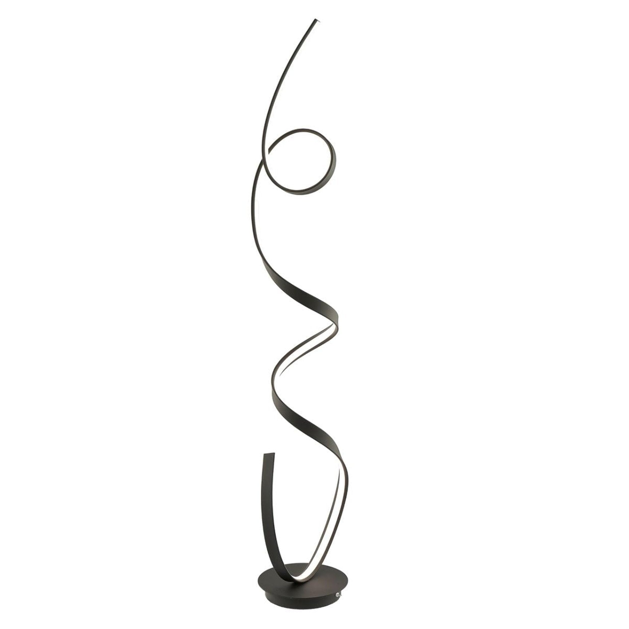 Finesse Decor Amsterdam LED Floor Lamp, Dimmable, 63in, Matte Black, Model FL-002-B, Metal
