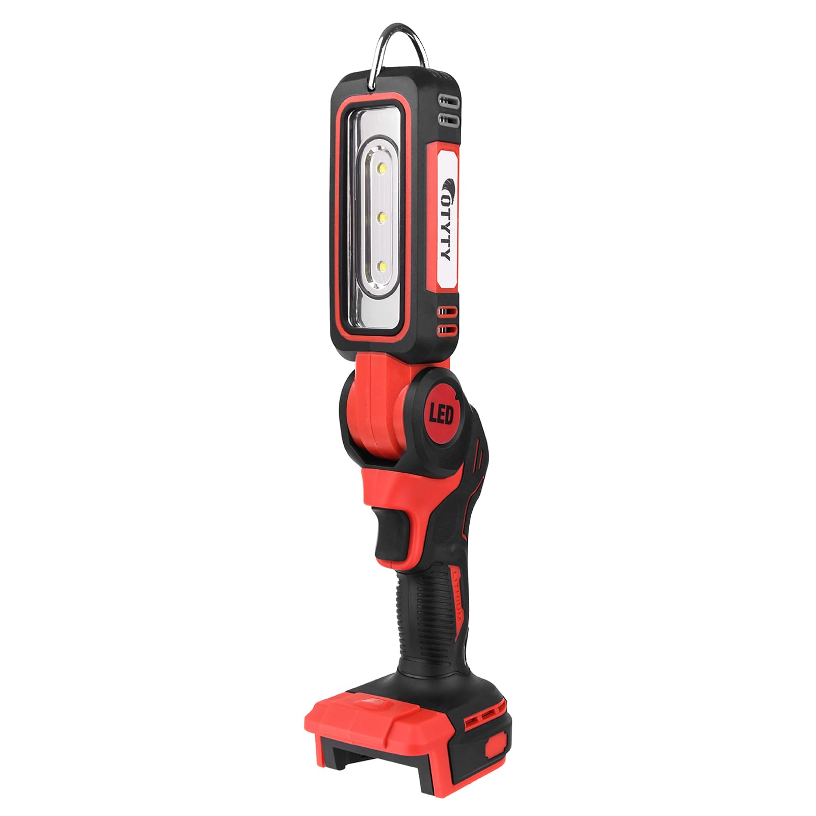 OTYTY LED Work Light for Milwaukee M18 18V Battery, 30W 2000LM Cordless Portable Lighting Tool Rechargeable Work Flashlight, Piv