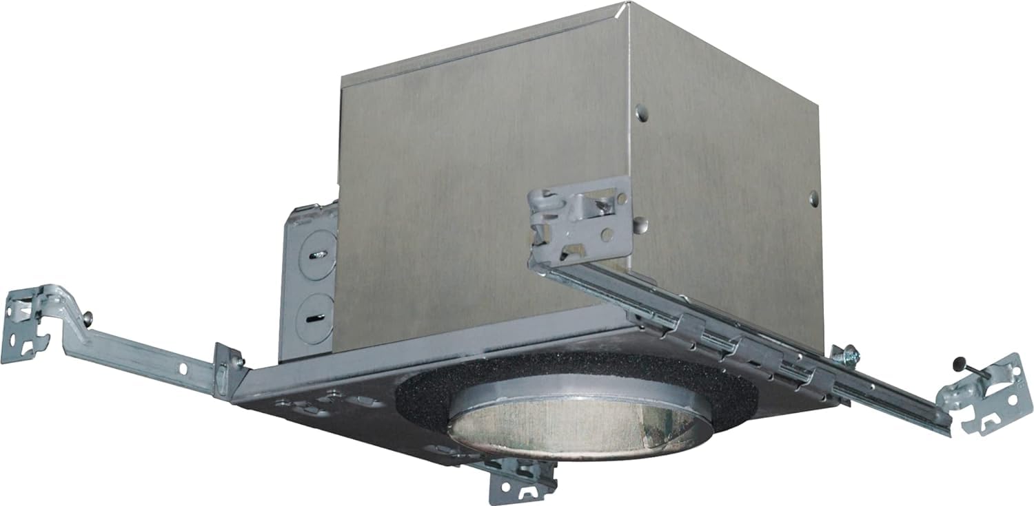 Juno Lighting Ic1W Contractor Select 4-Inch Ic Rated Push-In Electrical Connectors New Construction Recessed Housing