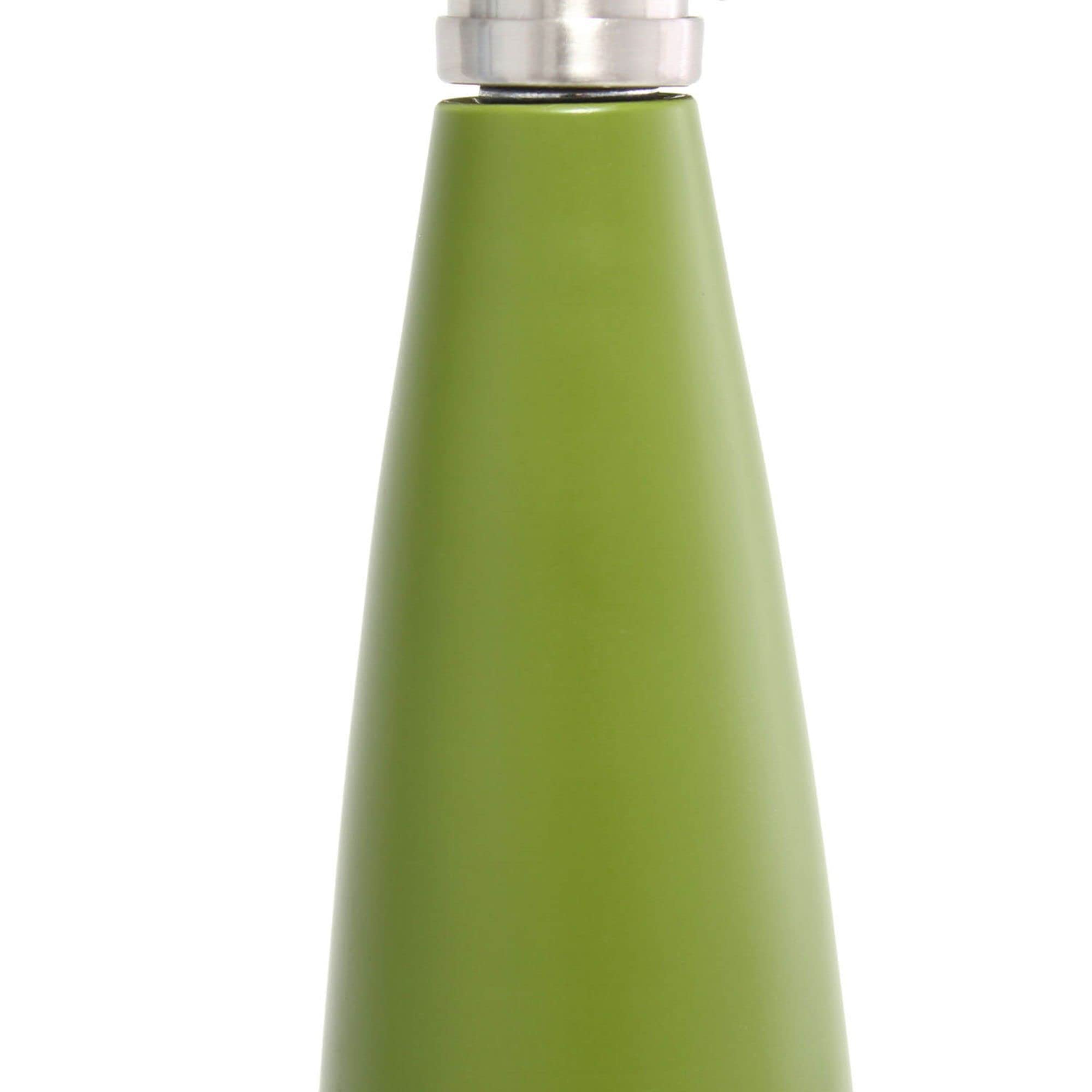 Lalia Home Contemporary Stylus Table Lamp With White Fabric Shade - Green