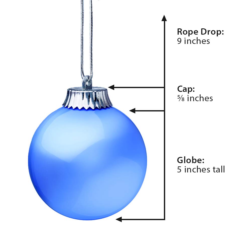 Xodus Innovations Wp510-3 Outdoor Led Ornament, Battery Powered Pulsing Globe Sphere Lights With Dusk Sensor (Pack Of 3) (Blue)