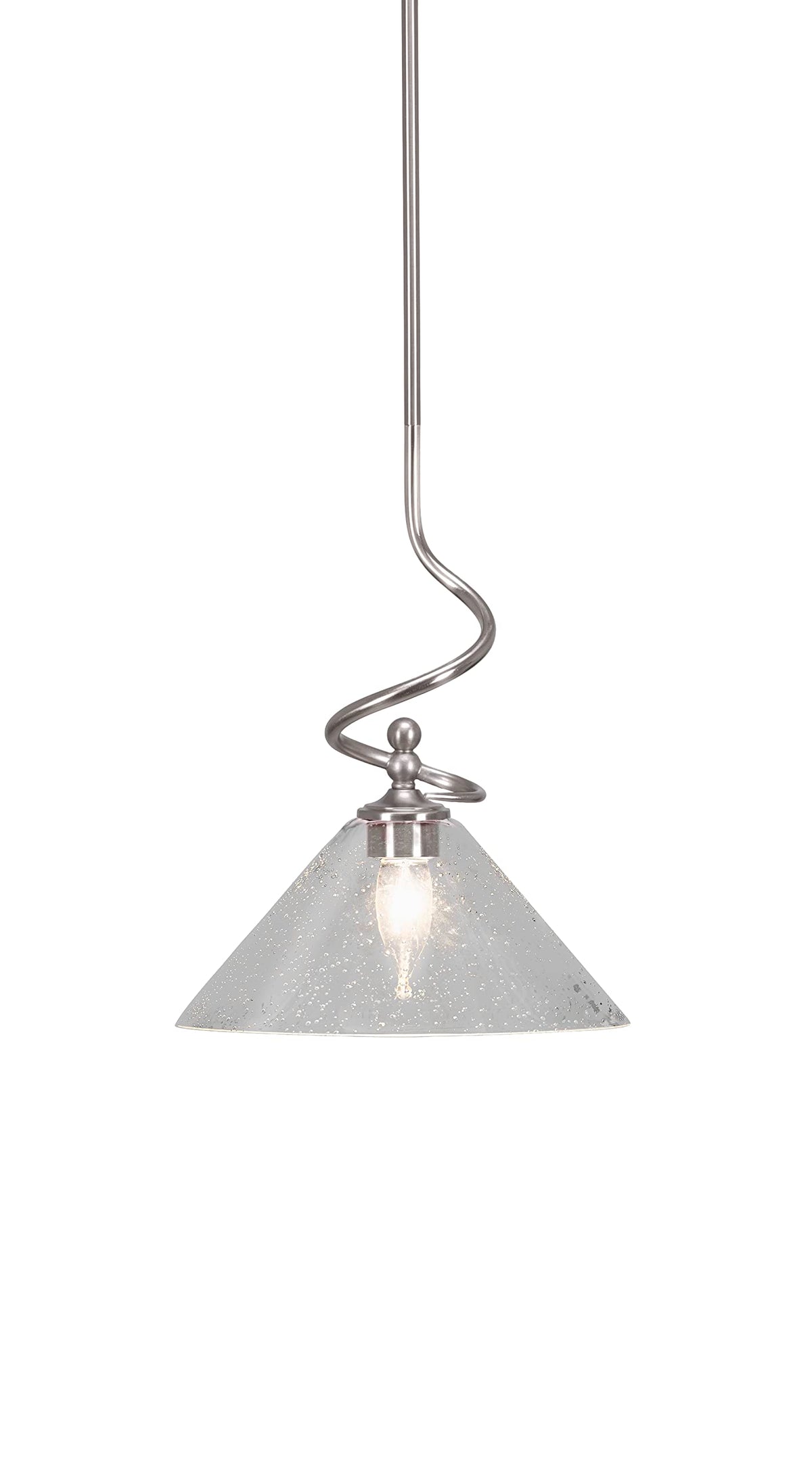 Capri 1 Light Mini Pendant in Brushed Nickel (901-BN-304)