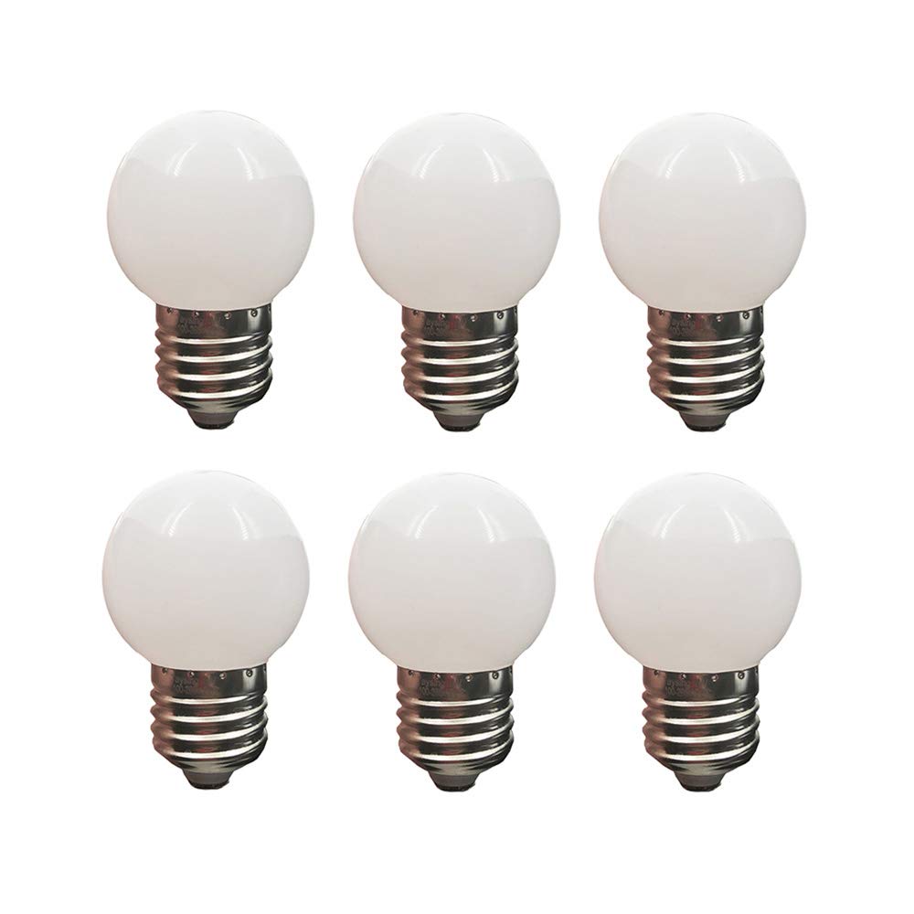Taysing LED Night Light Bulb G14 1W 10W Equivalent 6 Pack Daylight White 5000K