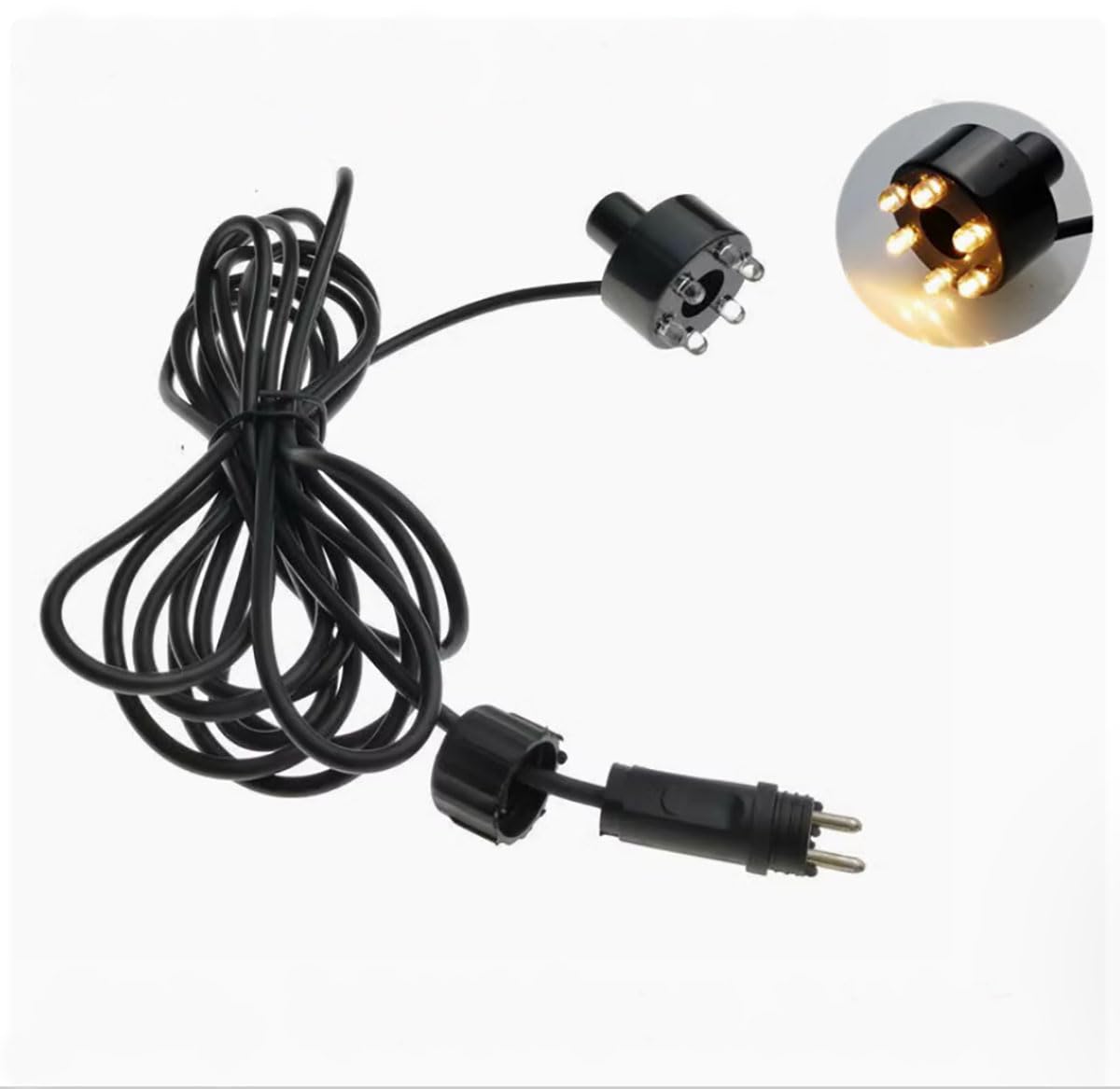 SGSLT 6 LED Underwater Lights12V Aquarium Waterfall Night-Lights Garden Spotlight Lamp Swimming Pool Fountains Pond (Warm White)