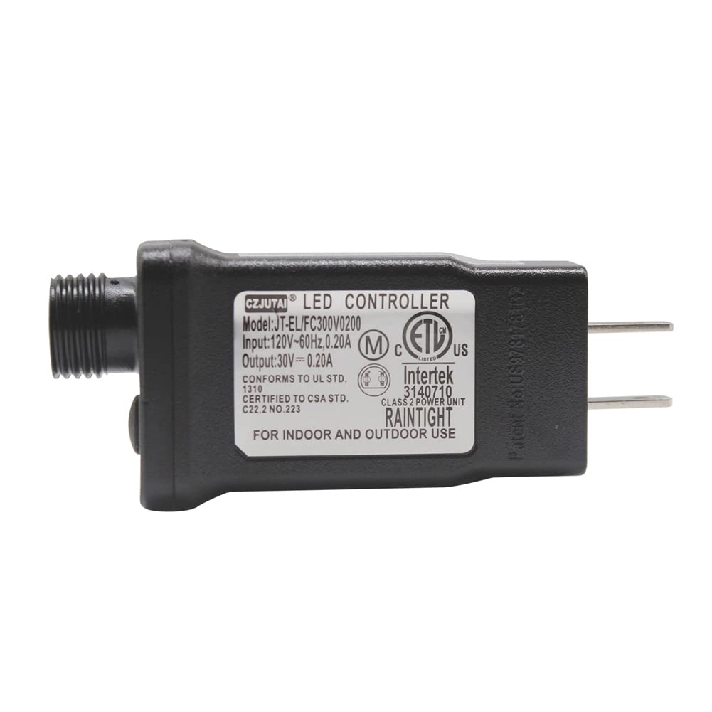 Led Transformer Czjutai 30V Led Controller Class 2 Power Supply, Ip44 Waterproof Low Voltage Transformer Us Plug For Christmas L