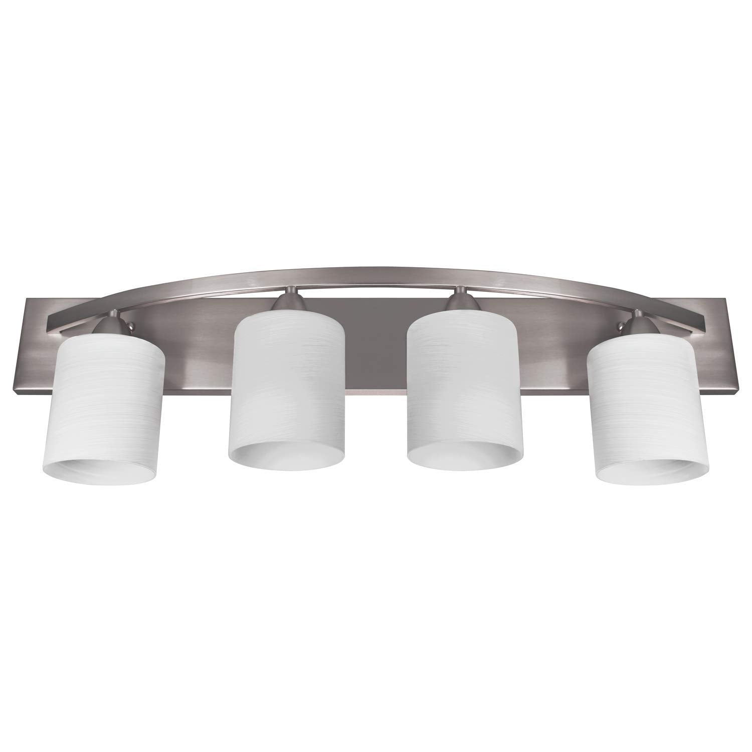 Nuk3Y Modern Bathroom Vanity Light Fixture With 4 Light Globe Brushed Nickel (Satin Nickel, 4 Lights)
