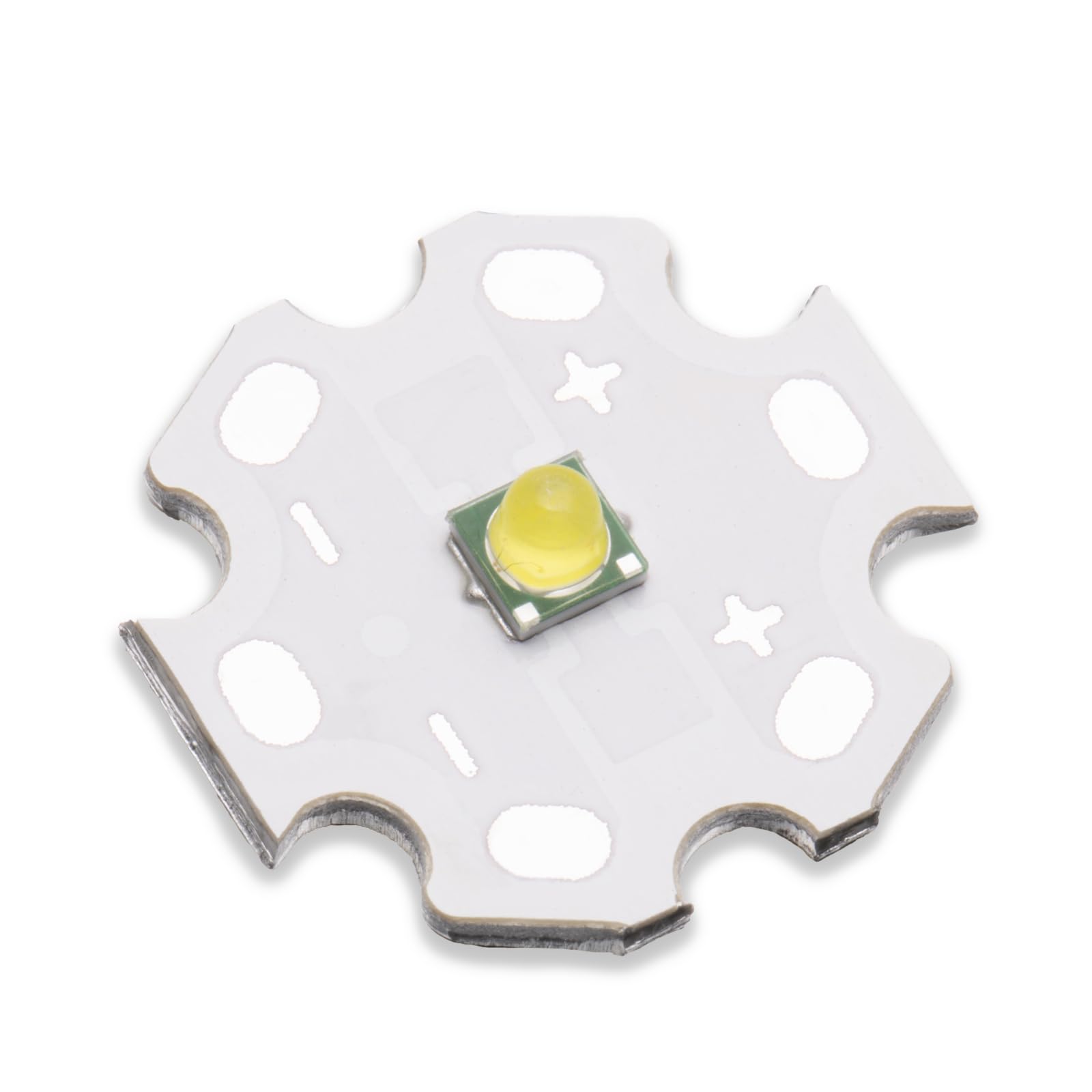 Ledguhon 5Pcs 3W 6500K White 3535 Smd High Power Led Chip With Aluminum Plate 20Mm Star Pcb Base Heat Sink Led Chip Replacement(