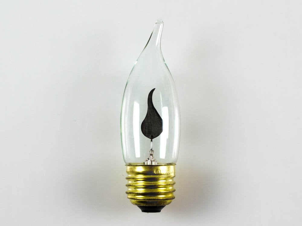 Bulbrite Incandescent CA10 Light Bulb, 3 Watt, Clear, Medium Screw Base (E26), Copper Material