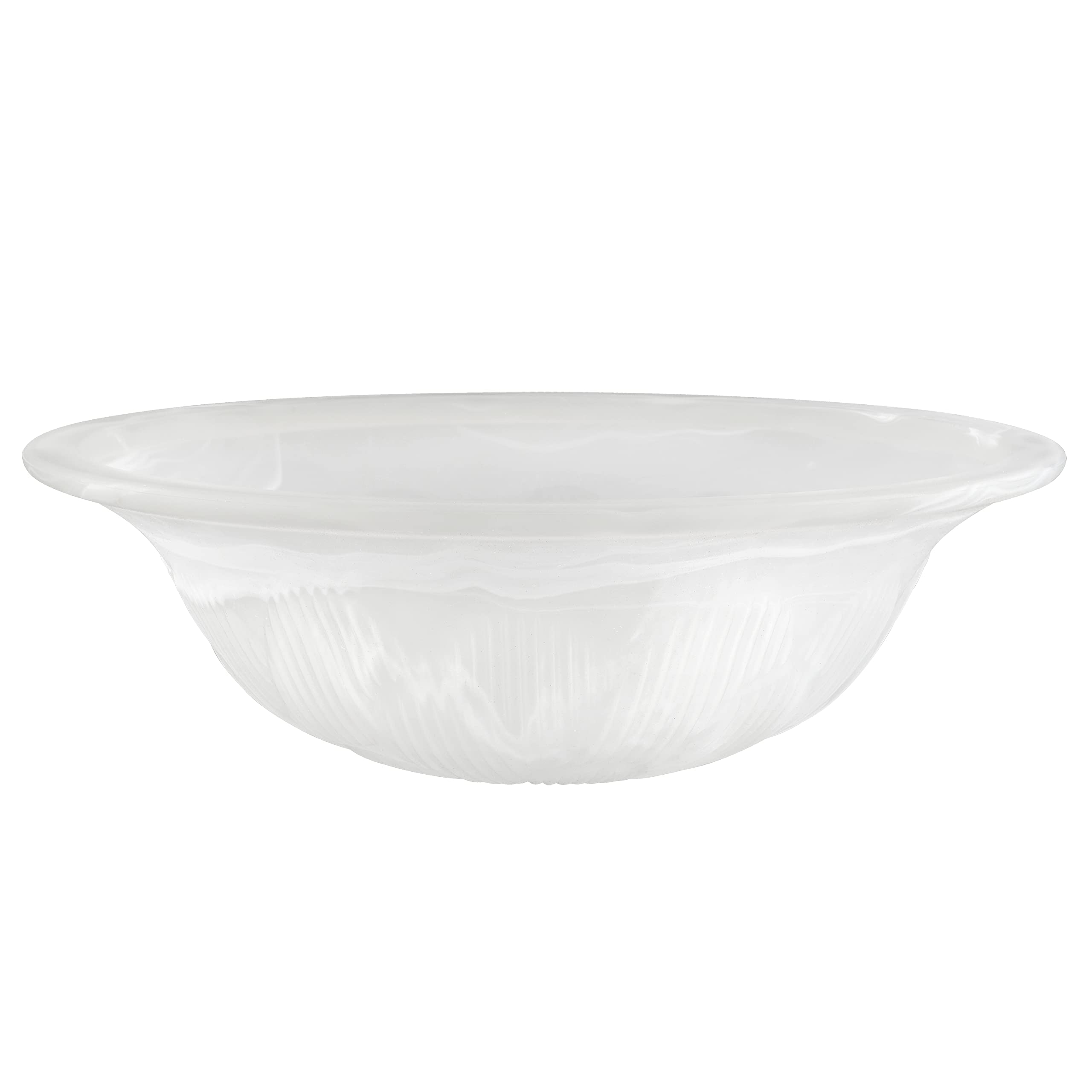 Aspen Creative 25016-65-1, Flush/Semi-Flush Mount Alabaster Glass Shade, 1/2'' Center Hole, 11-5/8'' Diameter x 3-7/8'' Height