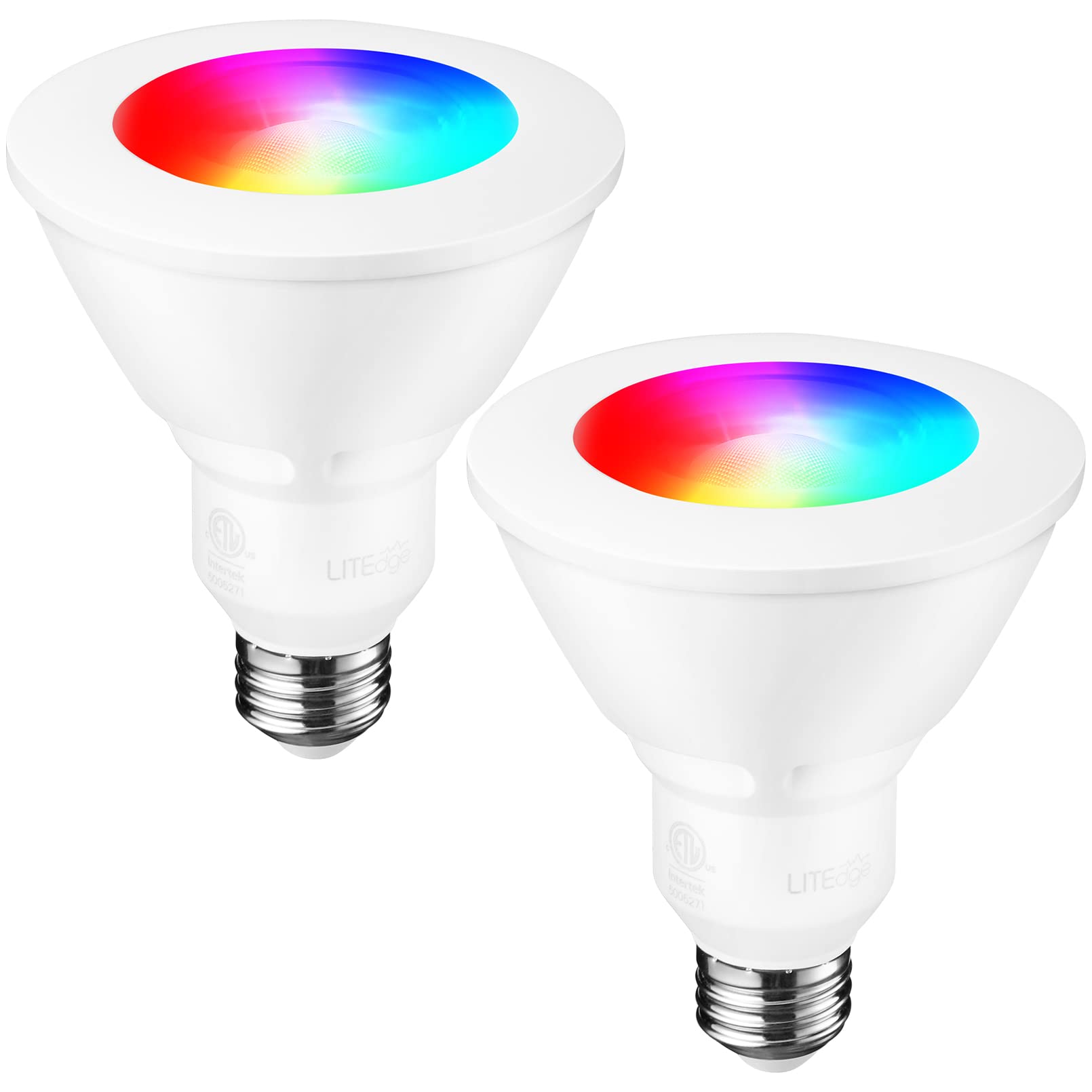 Torchstar Par30 Wifi Smart Spotlight Bulbs, Rgb Led Color Changing, Google Assistant Amazon Alexa Compatible, 60W Equivalent, 20