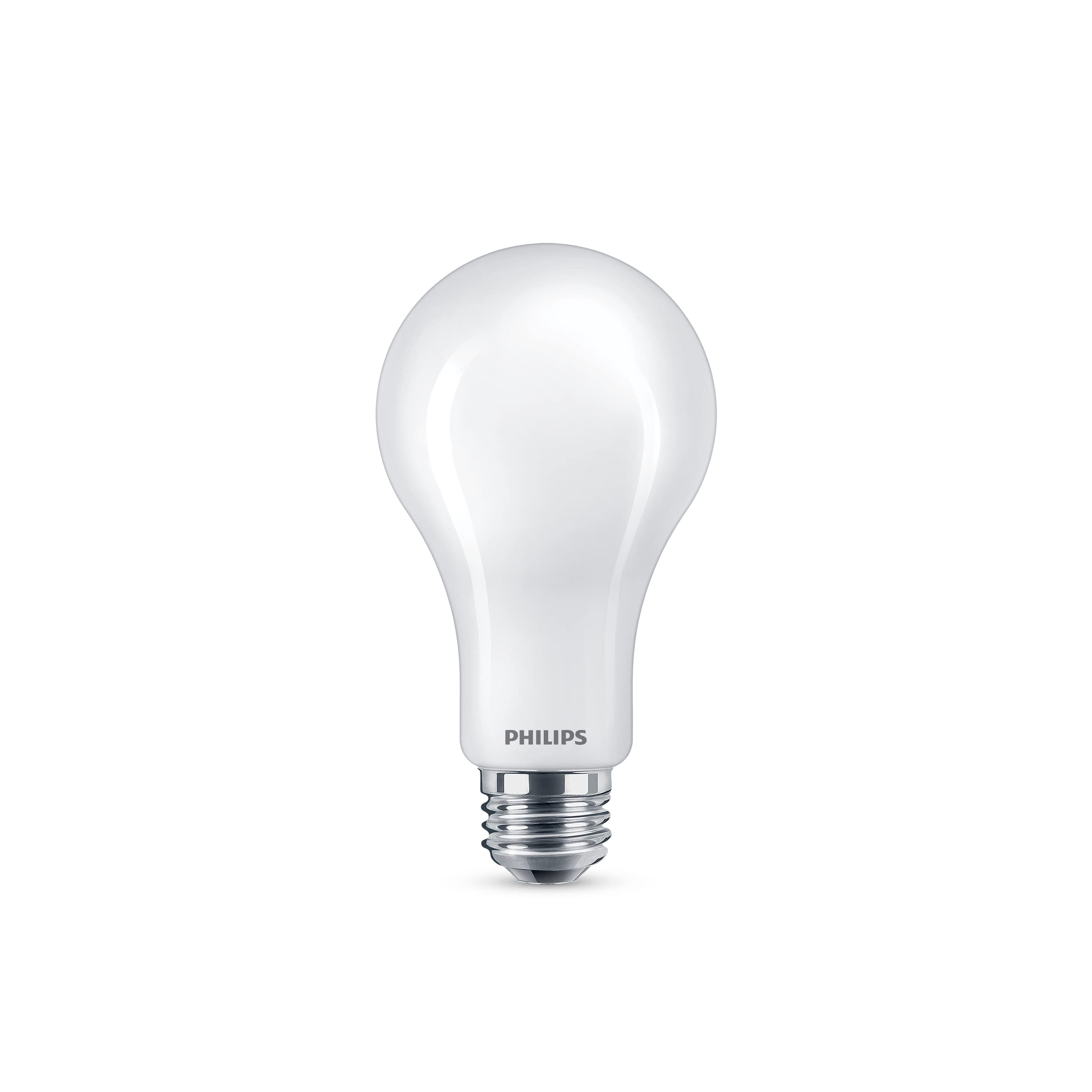 PHILIPS LED Frosted Spiral A21 Bulbs, Dimmable, 1600 Lumen, Soft White, 12.5W=100W, E26 Base, 2-Pack