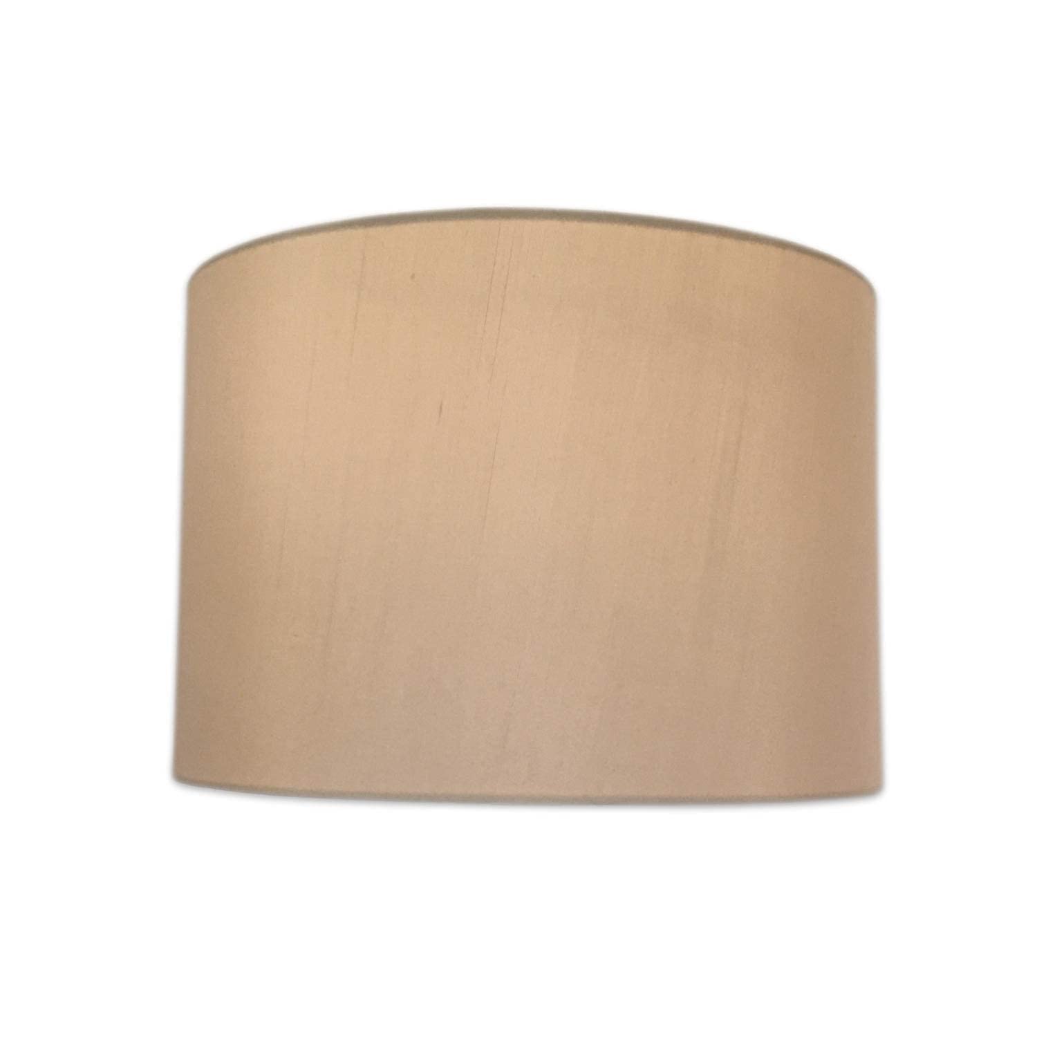 Royal Designs, Inc. Shallow Drum Lamp Shade Fabric Beige 11 x 12 x 8.5 Model HB-610-12BG