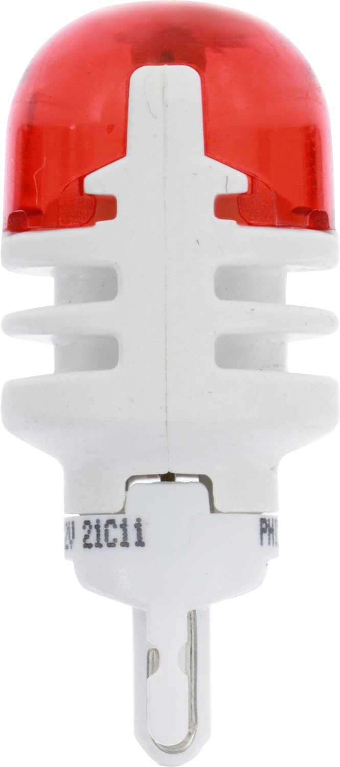 Philips Automotive Lighting 921 Ultinon Led Red Exterior Signaling Bulb, Pack Of 2