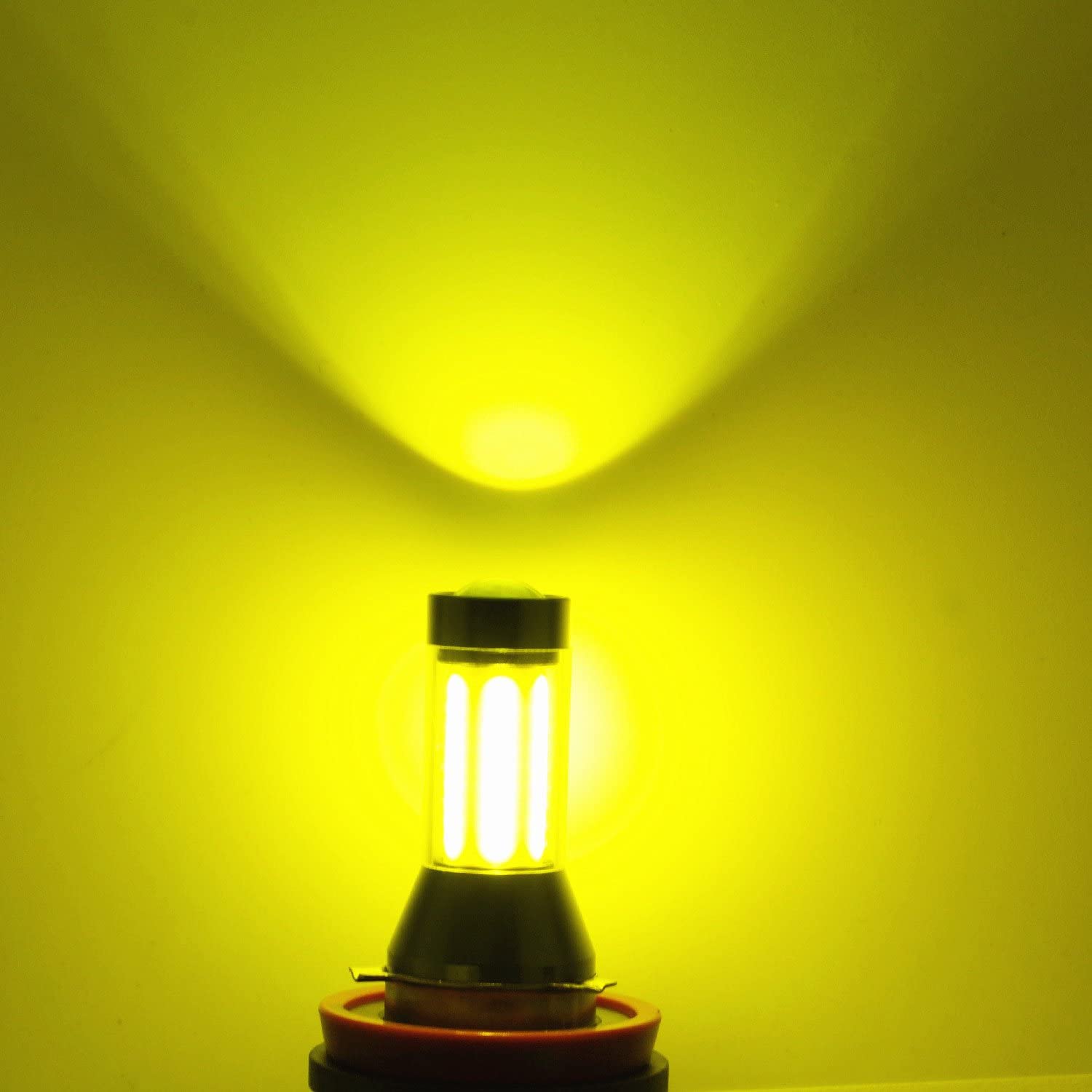 Alla Lighting 3000K Amber Yellow Led Fog Light Bulb For Vehicles