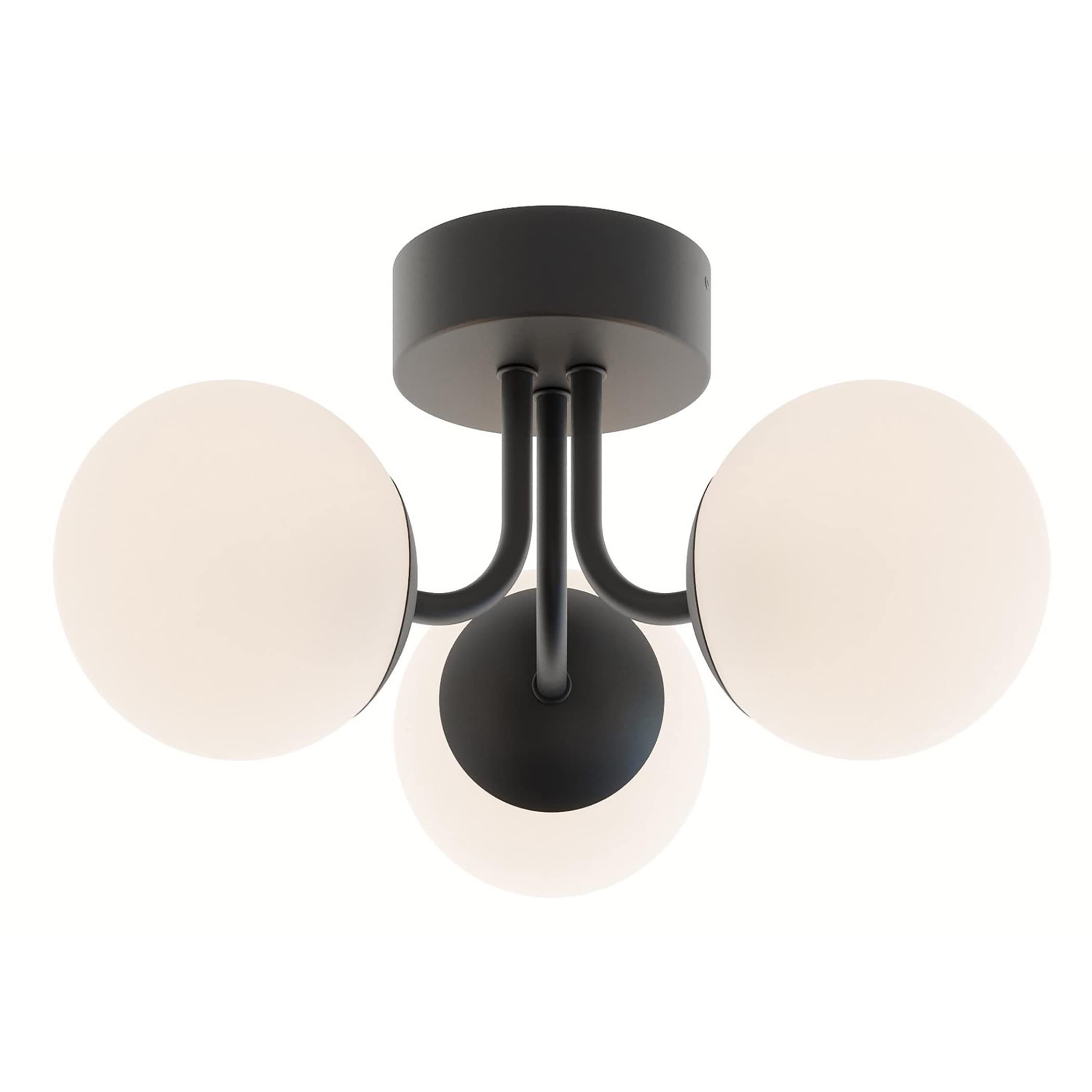 AFX Metropolitan 15 LED Semi-Flush - Black