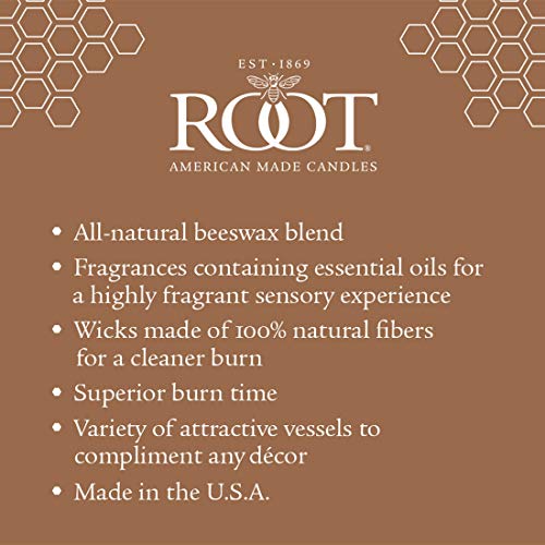 Root Candles Scented Tealights Handcrafted Beeswax Blend 4-Hour Tealight Candles, 8-Count, Bourbon Pear