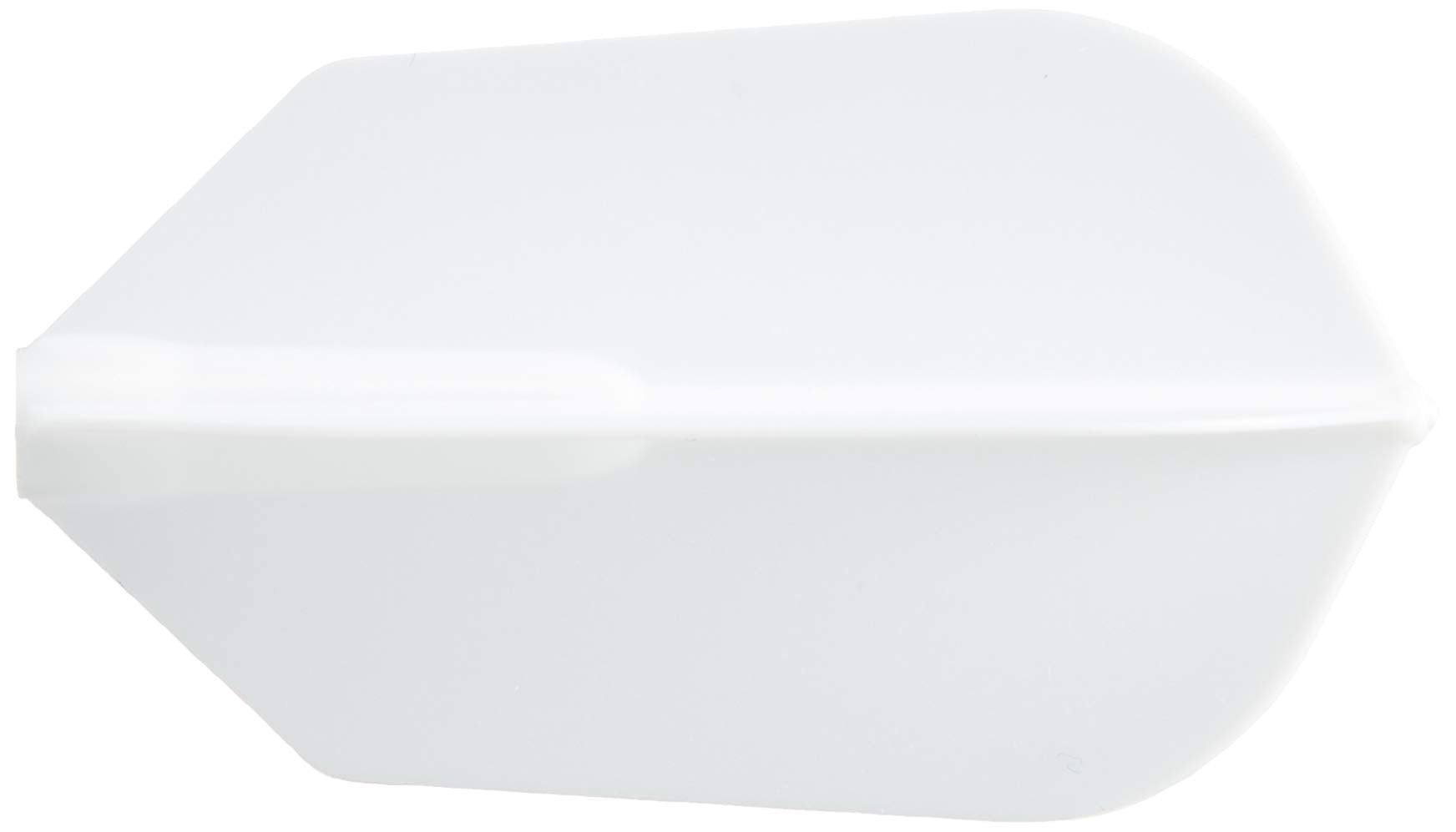 ??????(COSMO DARTS) Cosmo Darts 6 Pack Slim Dart Flight - Standard Size, White, Plastic
