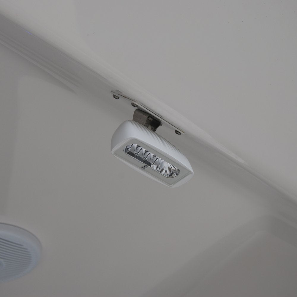 Lumitec Caprera2 101103, Led Flood Light, Bracket Mount, White Housing, White Dimming And Red Dimming, One Size