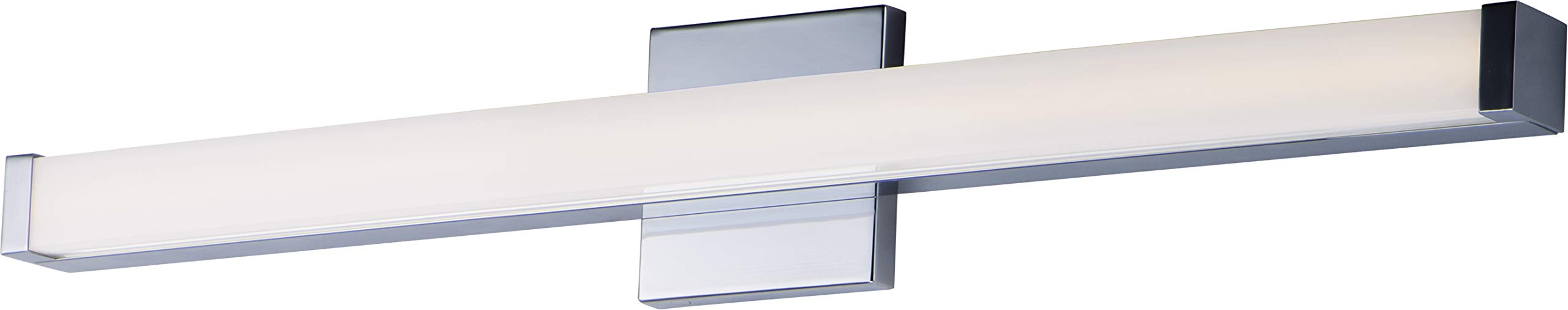 Maxim 52004Pc Spec Collection 30 Inch Dimmable Led Bathroom Vanity Light I 3000K I Polished Chrome I Modern Contemporary Light F