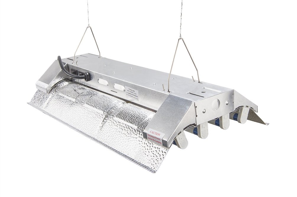 Durolux T5 Grow Light - 2 Ft 4 Lamps - Dl824 Ho Fluorescent Hydroponic Fixture Seeding Colon Veg Growing Daisy Chain With Bulbs