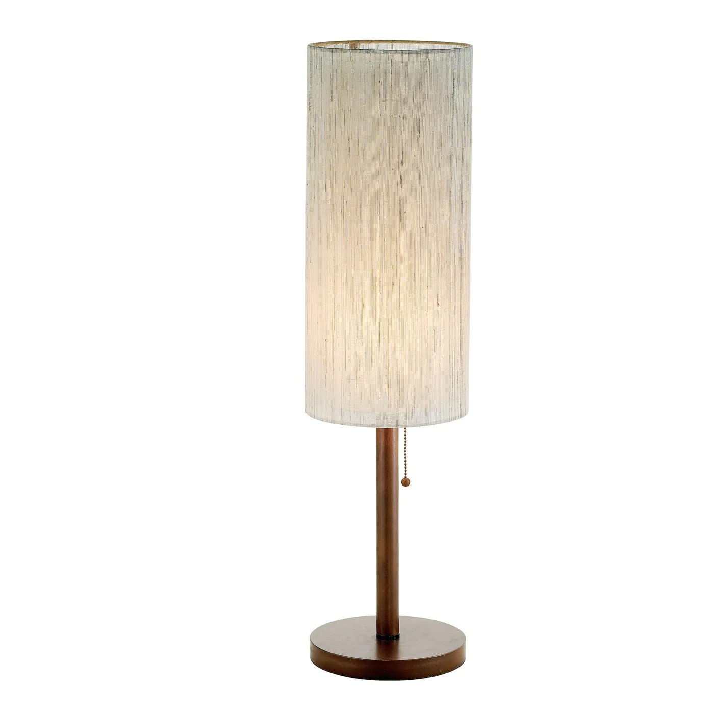 Adesso Hamptons Table Lamp, 31 in., Walnut Eucalyptus Wood, Model 3337-15, 60W Incandescent/13W CFL