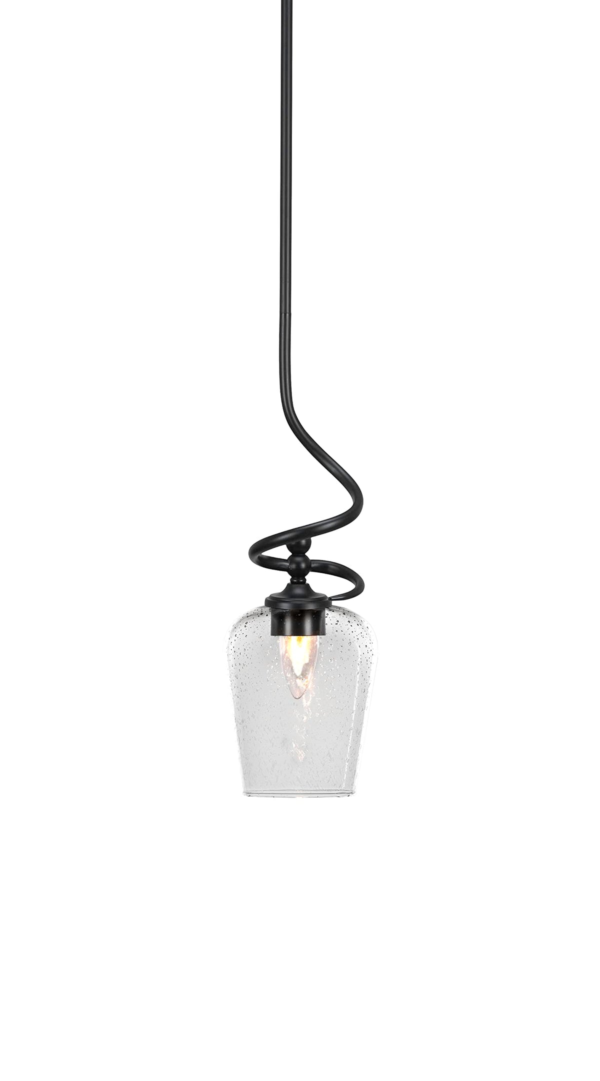 Capri 1 Light Mini Pendant in Matte Black (901-MB-210)