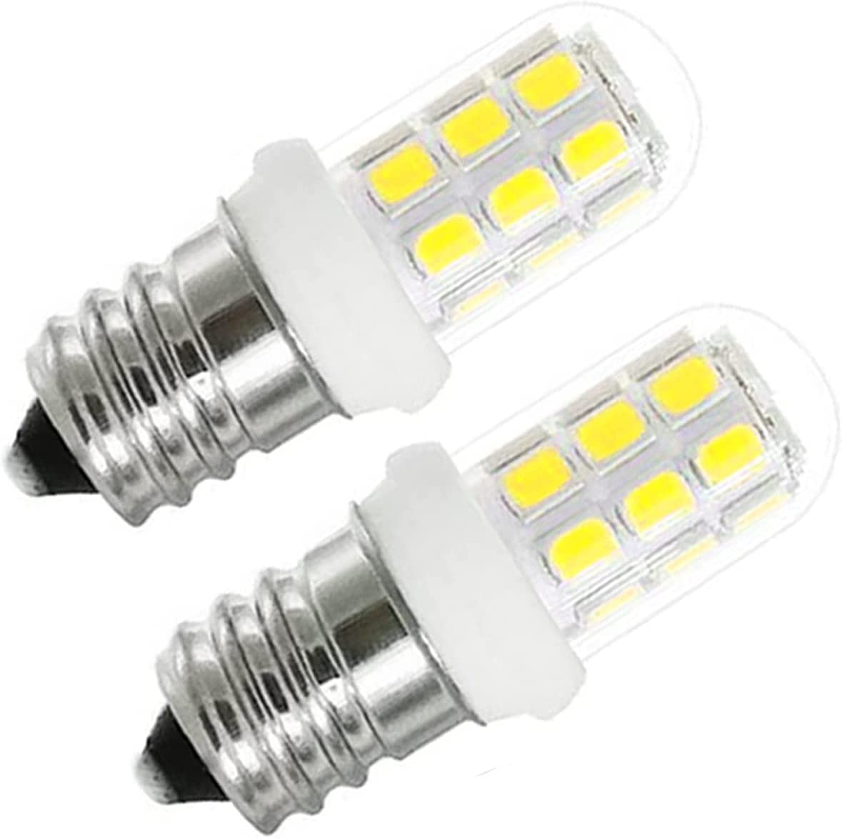 ZSSXOLED E12 LED Bulbs Replacement for Himalayan Salt Lamps, 6000K White, Pack of 8, Plastic