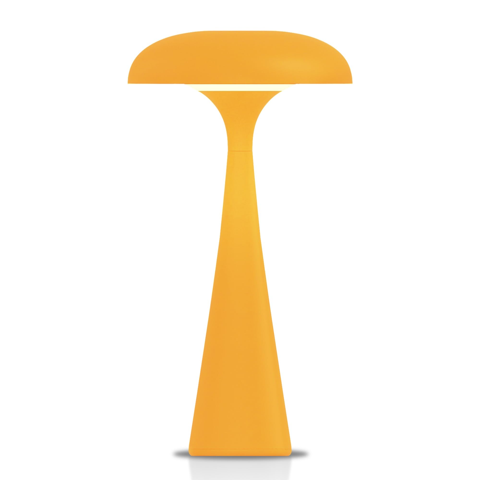 CryzhalinX Cordless Table Lamp,Touch LED Reading Light,Cute Desk Lamp with 3 Colors Dimmable,Rechargeable Small Mushroom Lamp,Vi
