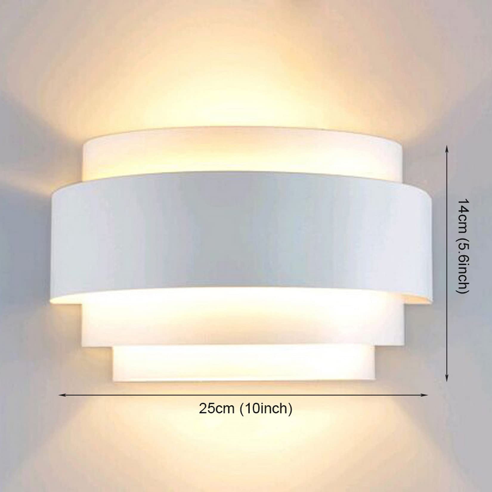 Lightinthebox Black Metal Wall Sconce - Modern Indoor Lighting For Home, Theater, Bedroom