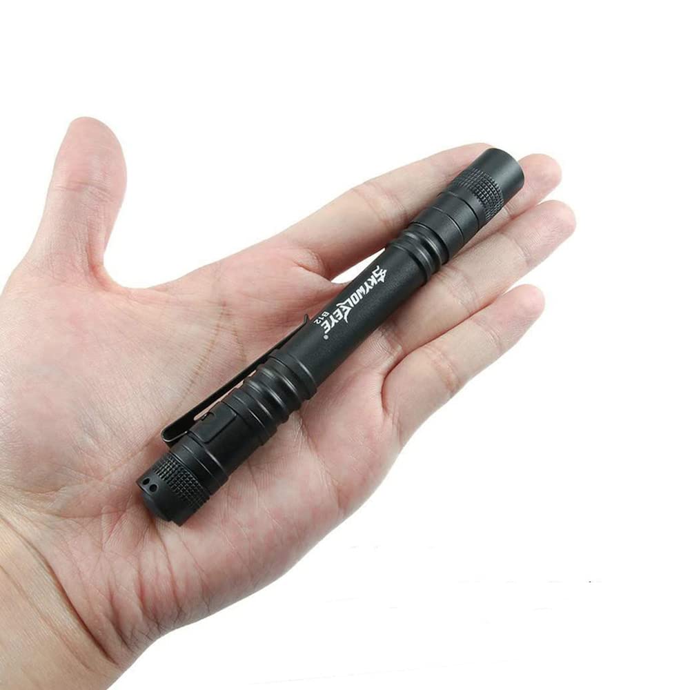Cussity LED Medical Penlight 1000 Lumen Aluminum Clip Flashlight 10 Pcs #013 Model B12