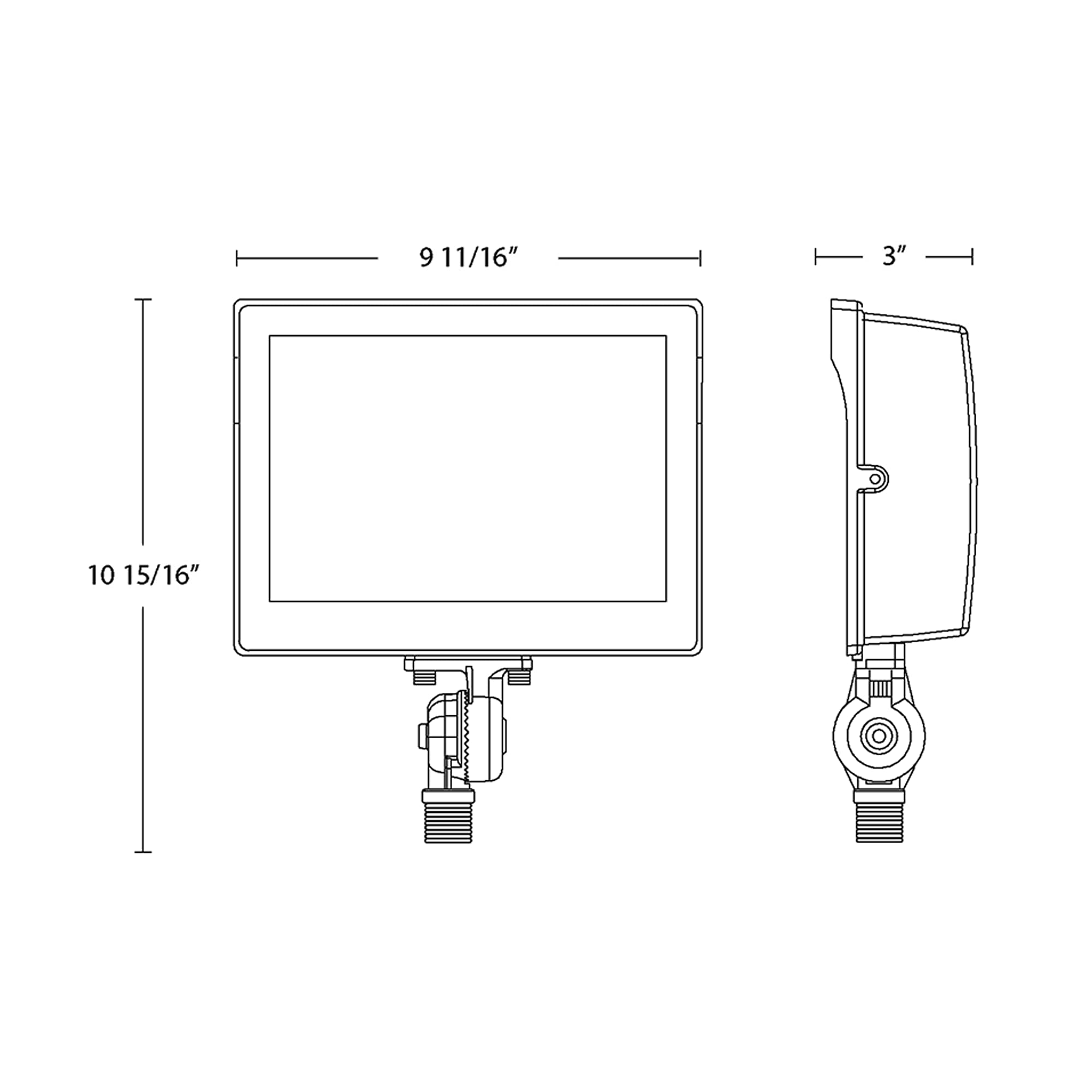 Rab Lighting Rab X17Fa Series Led Flood Light - Tunable White Light - Built In Photocell - 100, 000 Hours - 120 To 277 V - 12 Kn