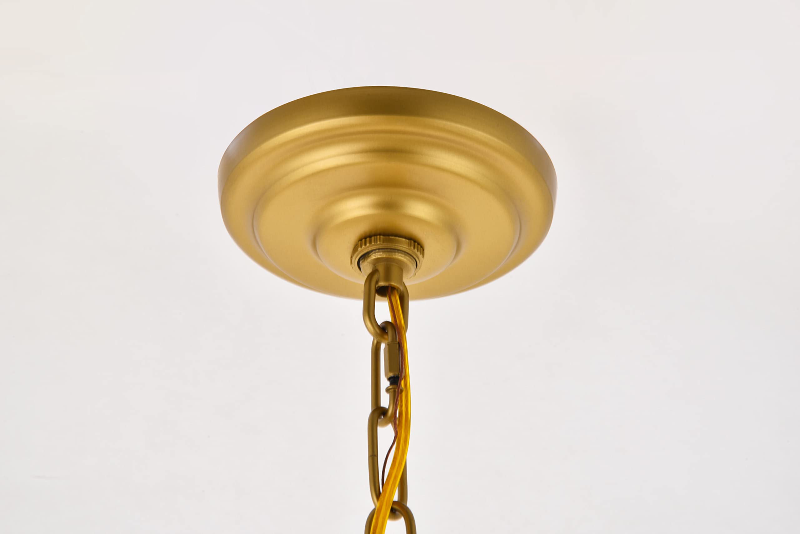 Living District Kirin 1-Light Modern Metal Pendant In Brass Finish