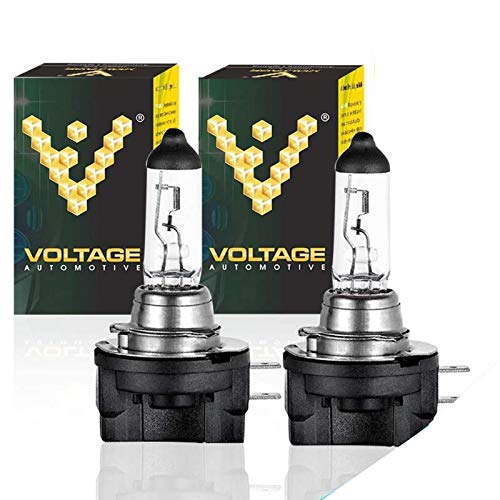 Voltage Automotive H11B Halogen Bulb (Pair) - Standard Replacement For High Beam Low Beam Driving Fog Light