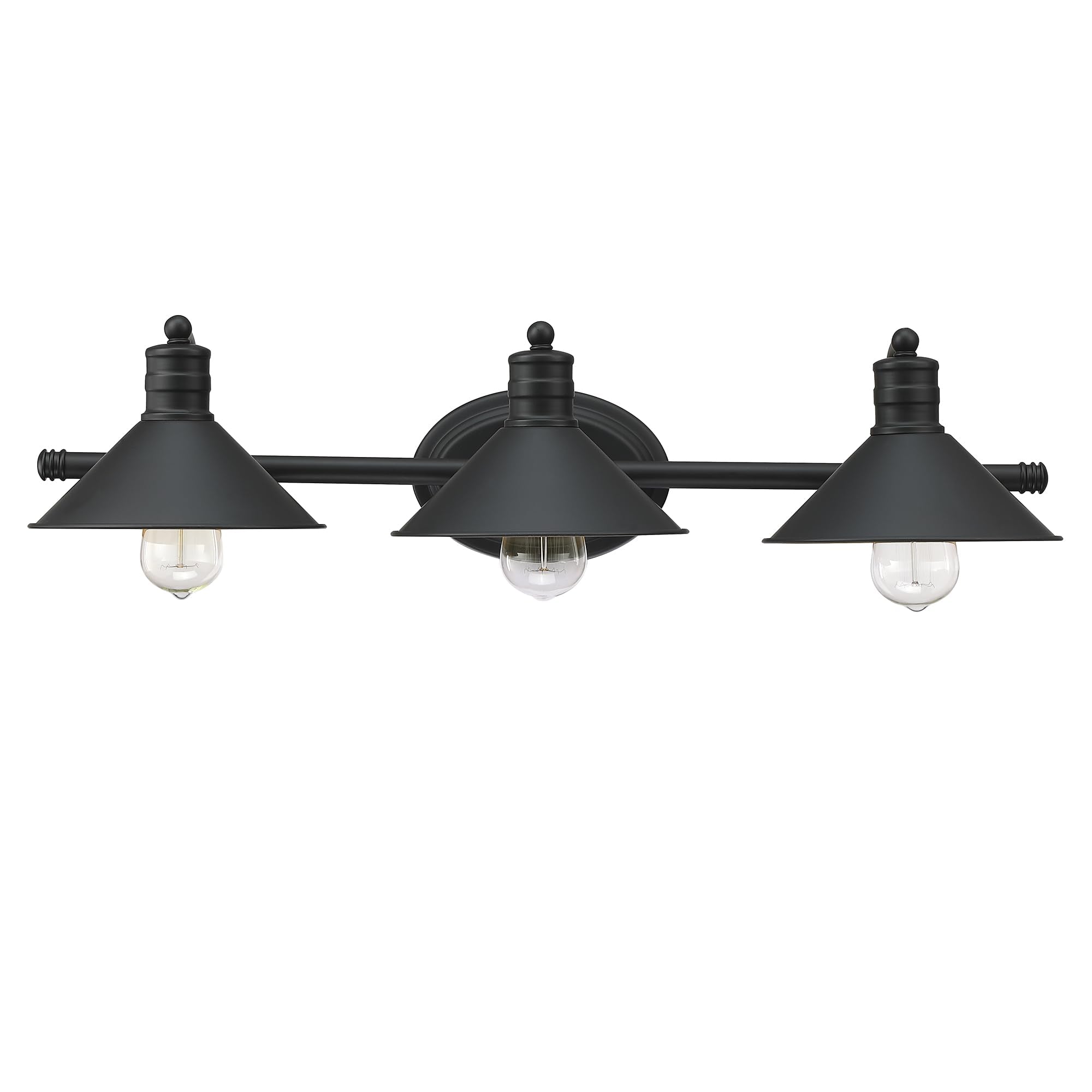 Faymart Lighting 3 Light Bathroom Vanity Light Over Mirror - Farmhouse Wall Light For Bathroom Vanity Powder Room  Rustic Gooseneck Barn Style 3 Bulb Wall Sconce Over Kitchen Sink