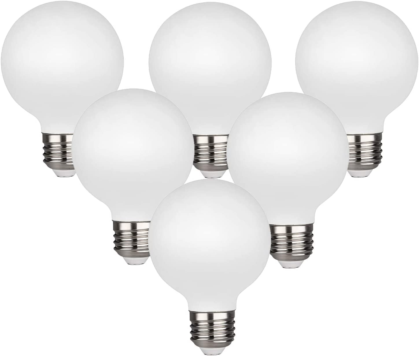 Kgc Led Edison Globe Light Bulbs, Warm White 2700K Cri 90, Led Filament Light Bulb, 5W Equivalent To 40W, G25(G80) Dimmable Led