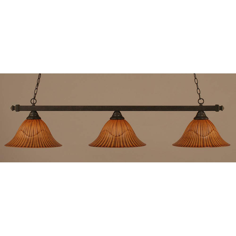 Square 3 Light Island in Dark Granite (803-DG-58319)