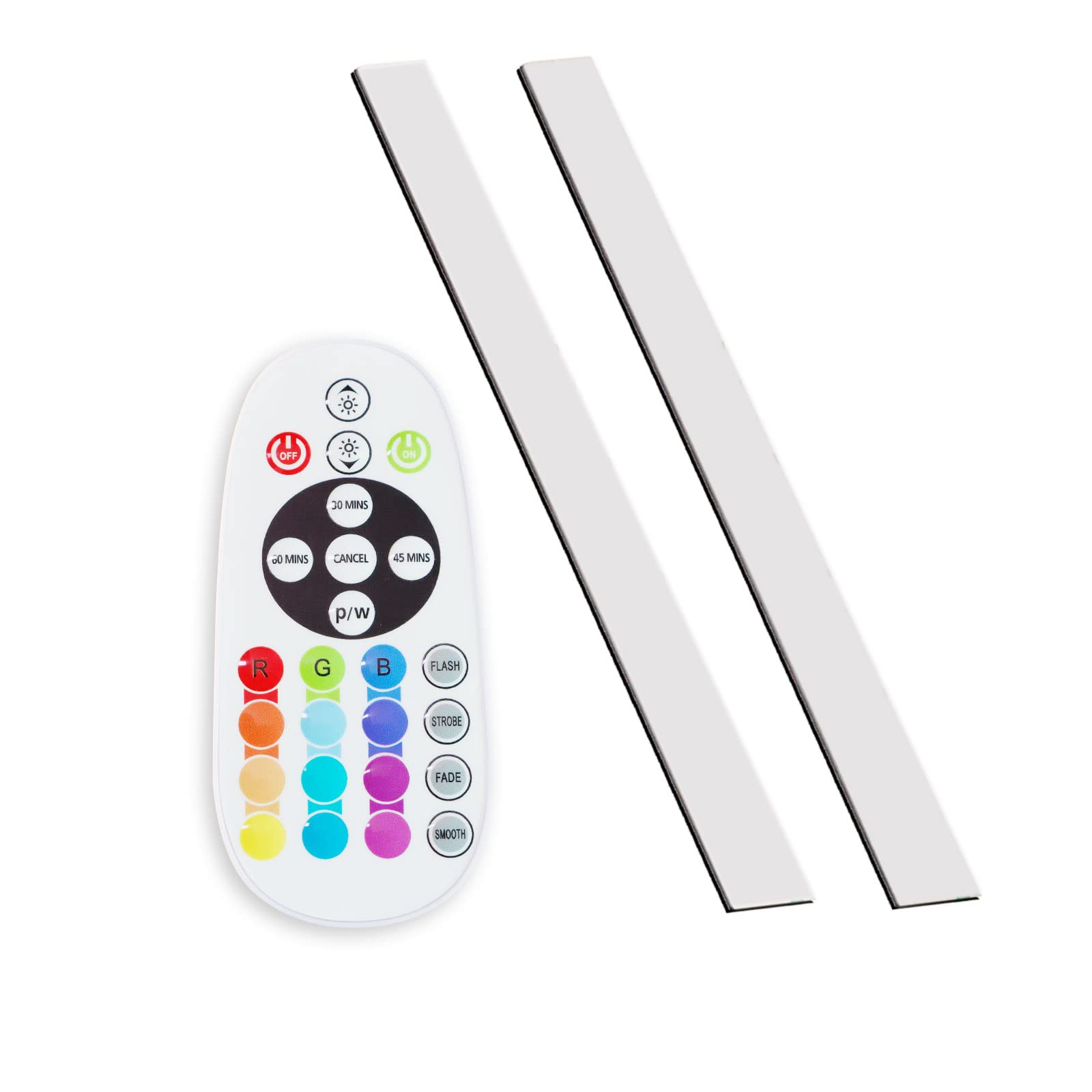 SZOKLED Magnetic Strips for 7.48 inch RGB Under Cabinet Lights - Replacement Remote with Adhesive Backing (Not Include LED Light