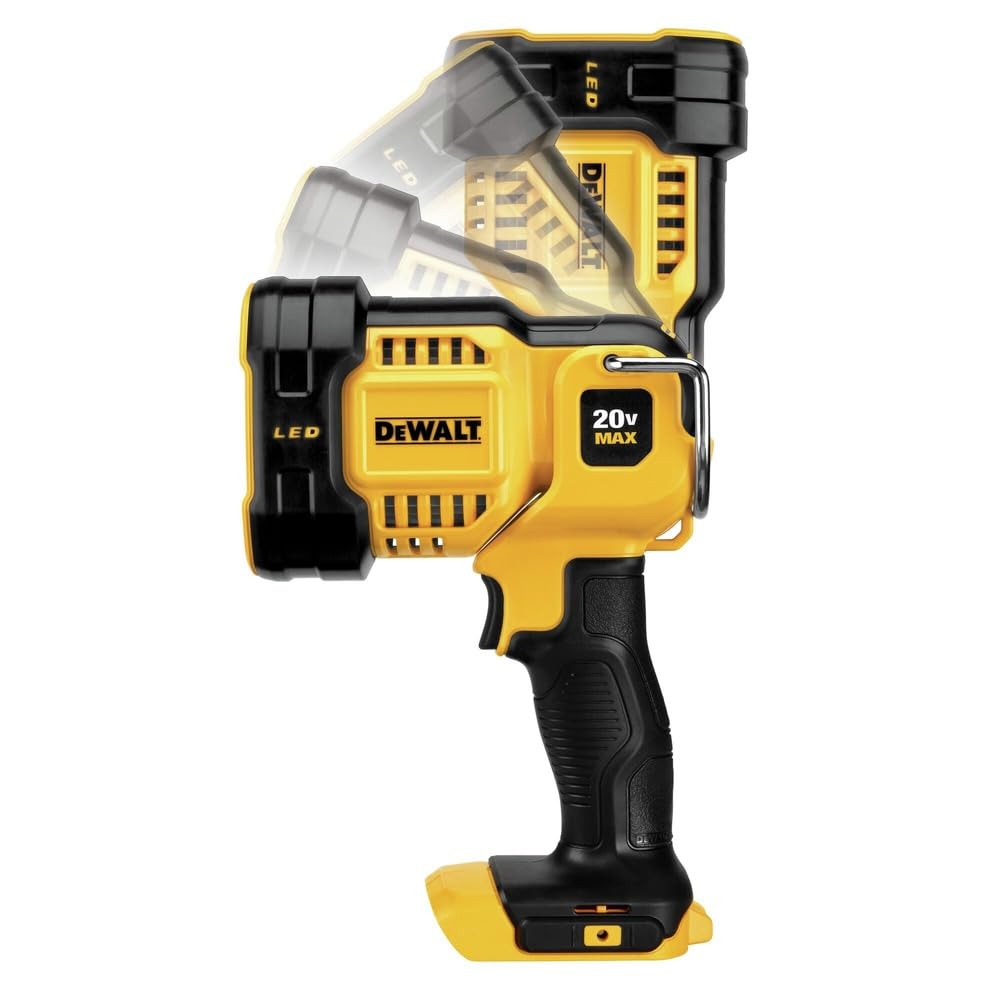 DEWALT 20V MAX JOBSITE LED Spotlight, Model DCL043, Red Color