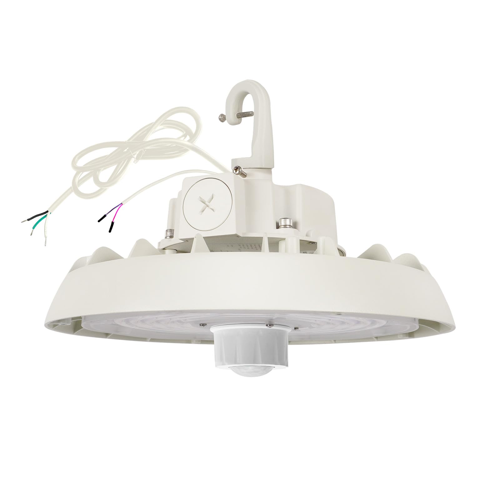 ELEPHANT DEPOT Hardwired UFO Led High Bay Light with Motion Sensor  100/120/150W  21000LM  4000K/5000K  Dimmable 120V-277V Commercial High Bay Led Shop Lights for Gym Warehouse  UL