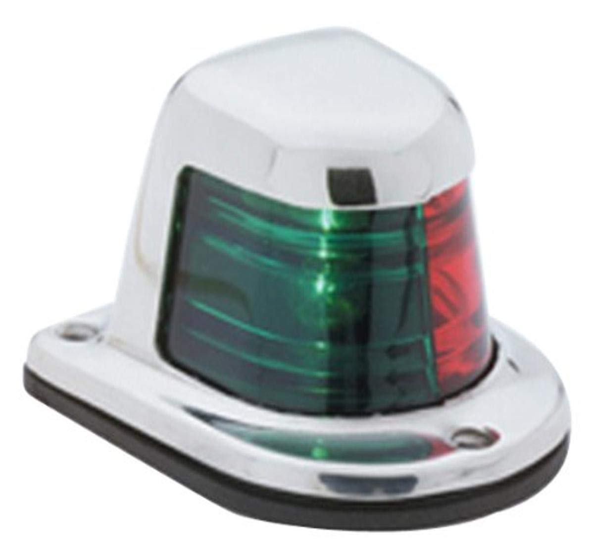 Attwood Stainless Steel Bow Light 66318-7, Red/Green, 2-1/2inL x 2-1/4inW x 1-1/2inH